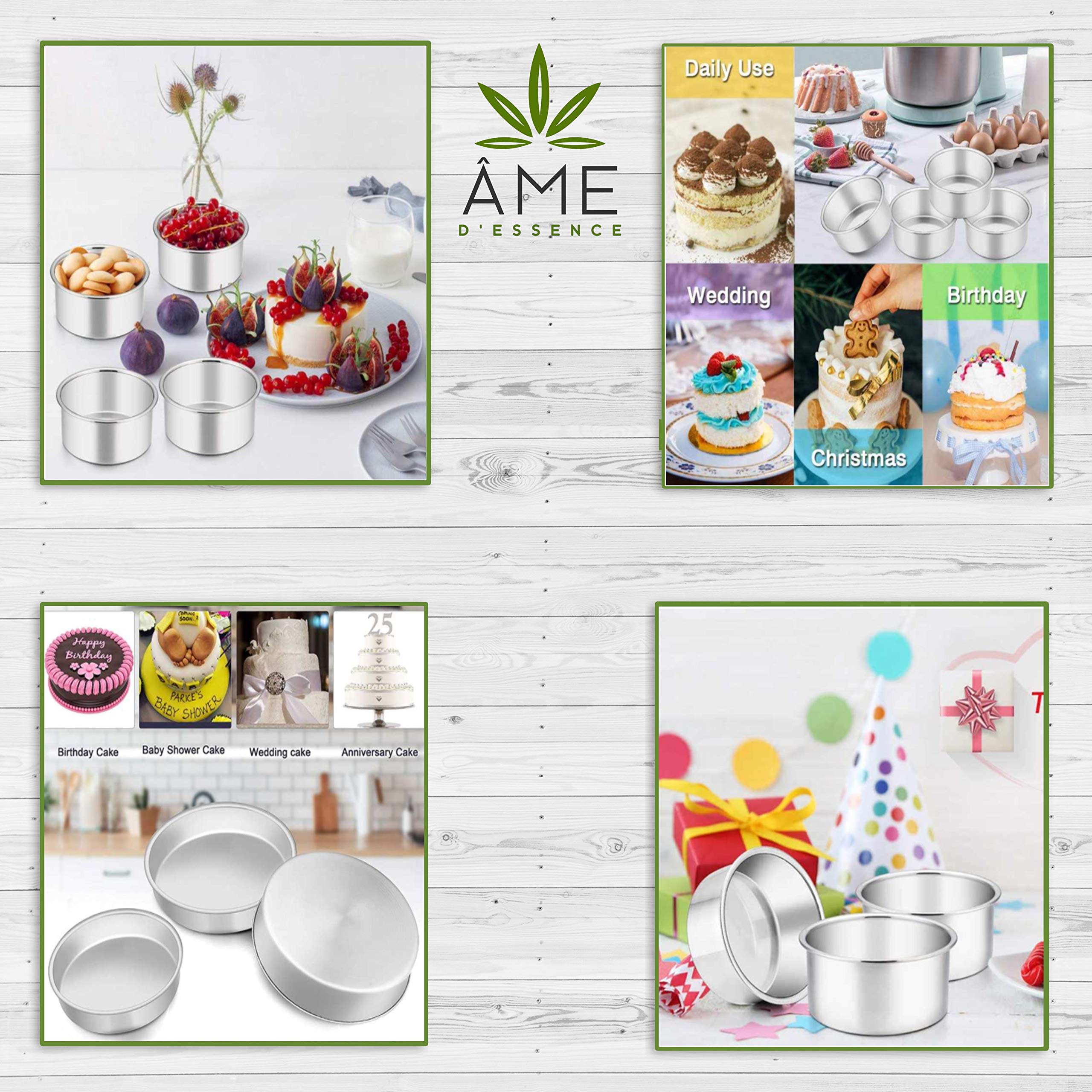 Ame D'Essence (1-Pc) Aluminum Cake Pans Layer Round Cake Pan Durable Commercial Grade 14'' Dia X 2''