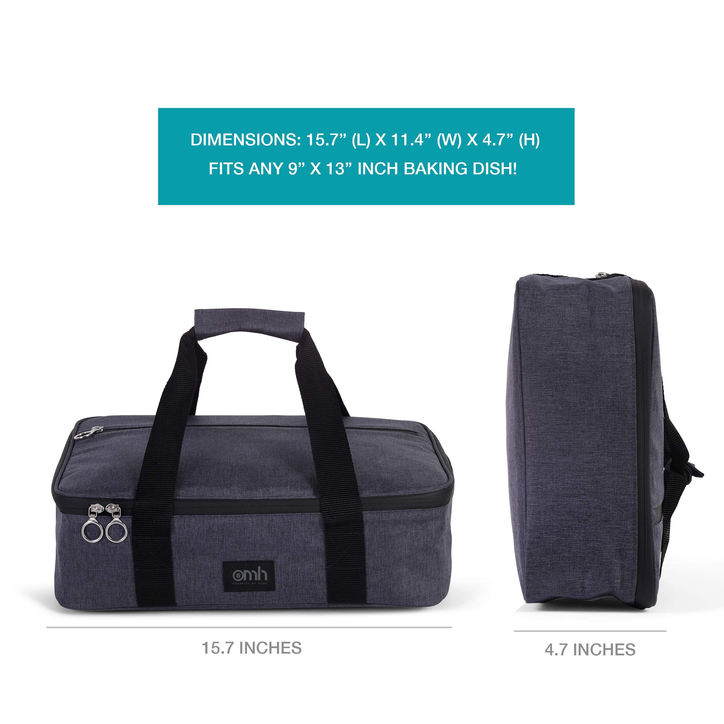 Insulated Casserole Carrying Case For Hot Or Cold Food Storage, Perfect For Potlucks, Parties, Picnics, And Cookouts; Fits 9