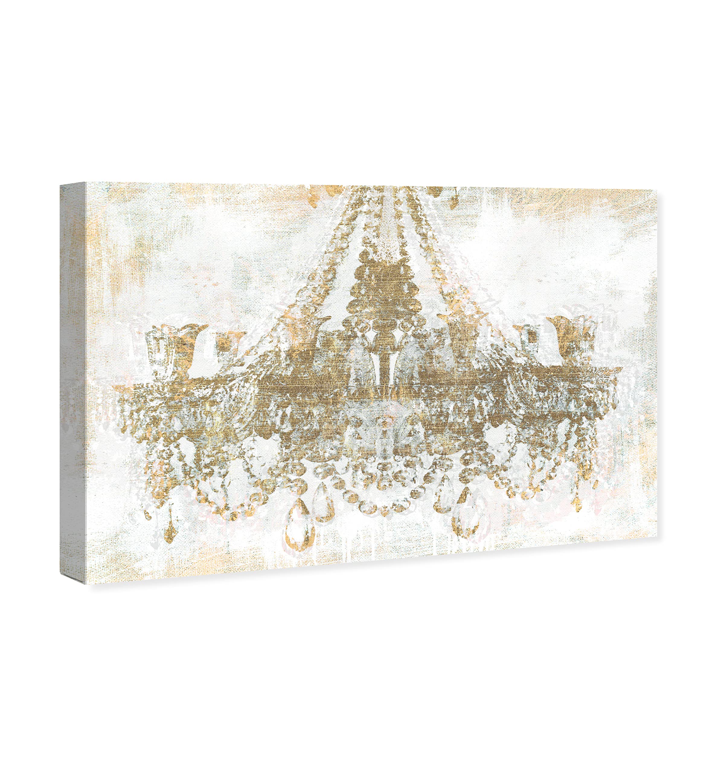 The Oliver Gal Artist Co. Fashion And Glam Wall Art Canvas Prints Diamonds' Home D  Cor, 15'' X 10'', Gold, White, 12542_15X10_C