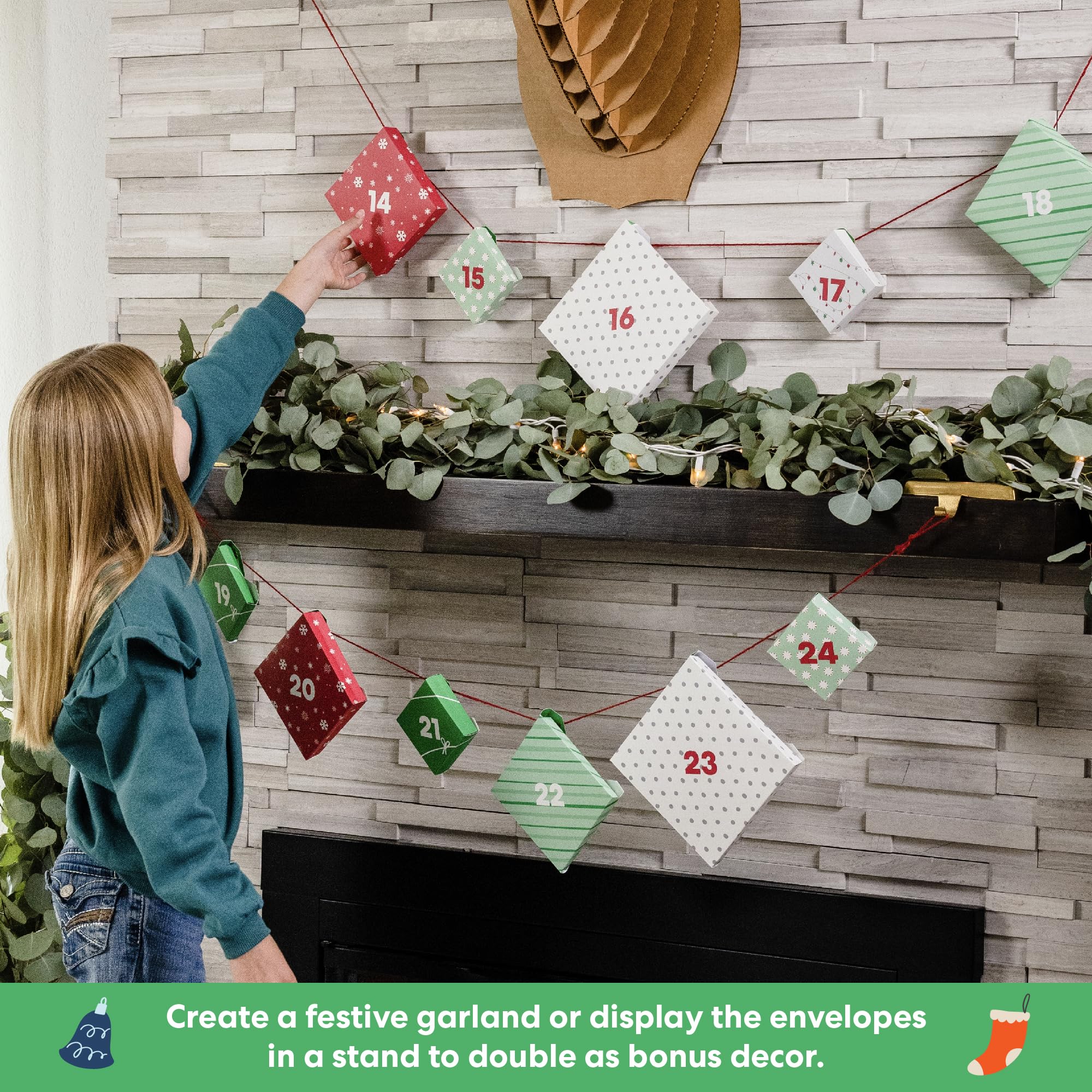 KiwiCo Santas Railroad Train Advent Calendar for Kids 5+ | Countdown to Christmas with 24 Days of Buildable Toy Train Set | Adve