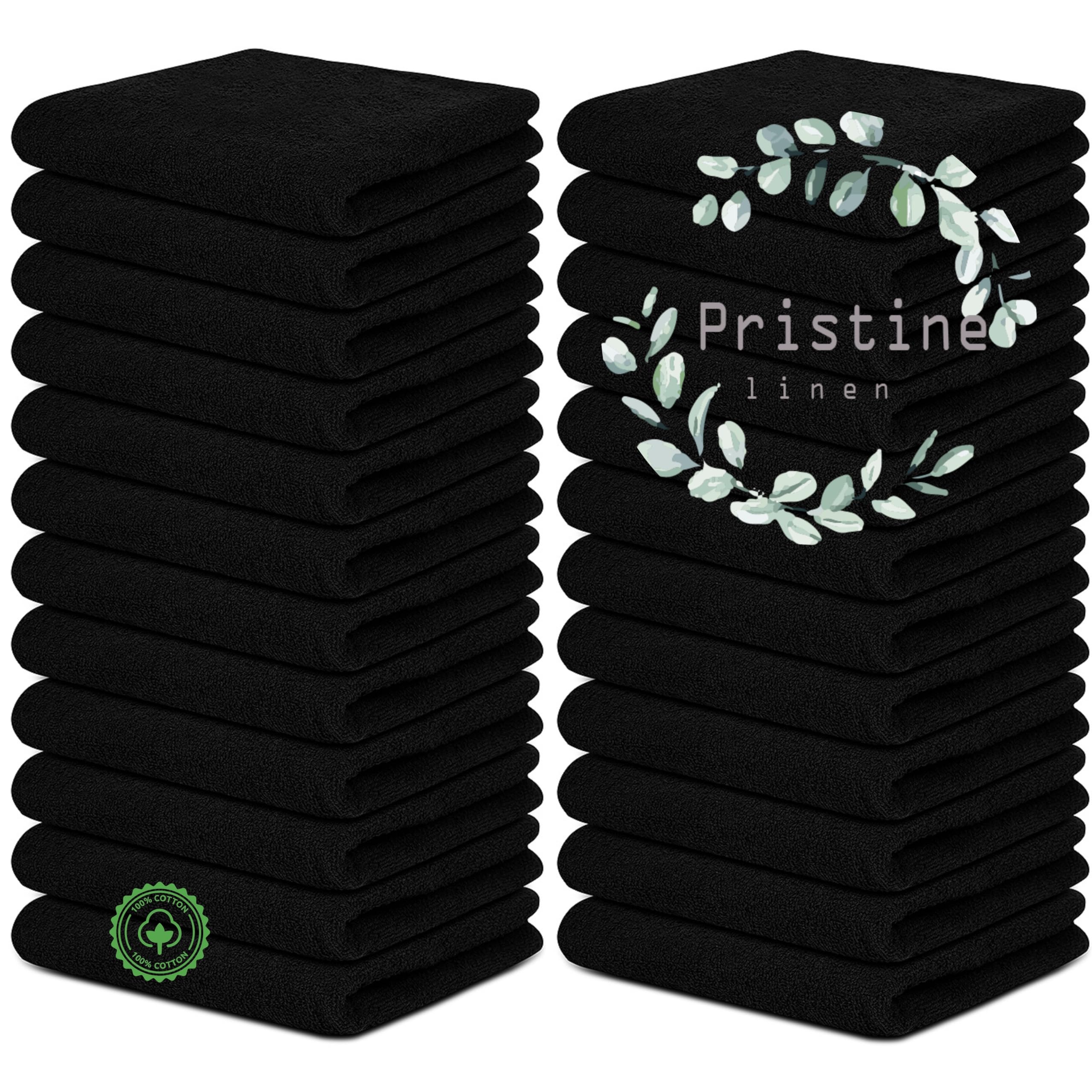 Pristine Linen 100% Cotton Hand Towels 16X27 Inch Salon Towels Highly Absorbable Facial Towels Gym Towels Hair Towels Face Towel