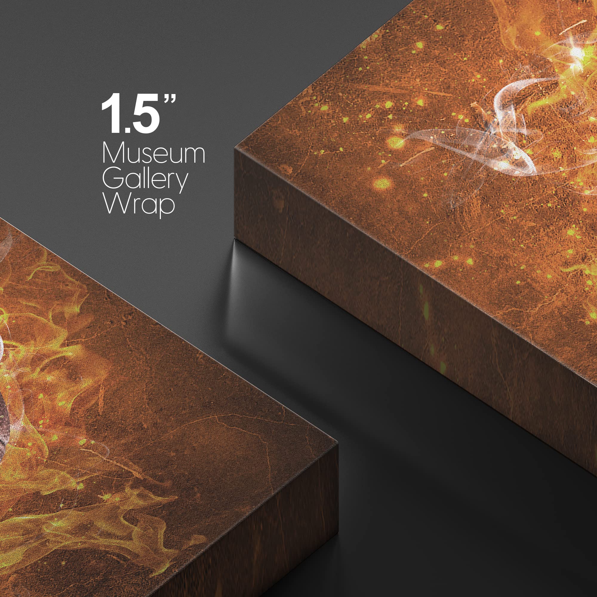 Wall26 Canvas Wall Art Print Set Blaze Fire Explosion Football Close Up Sports Athletes Digital Art Modern Art Modern Scenic Col