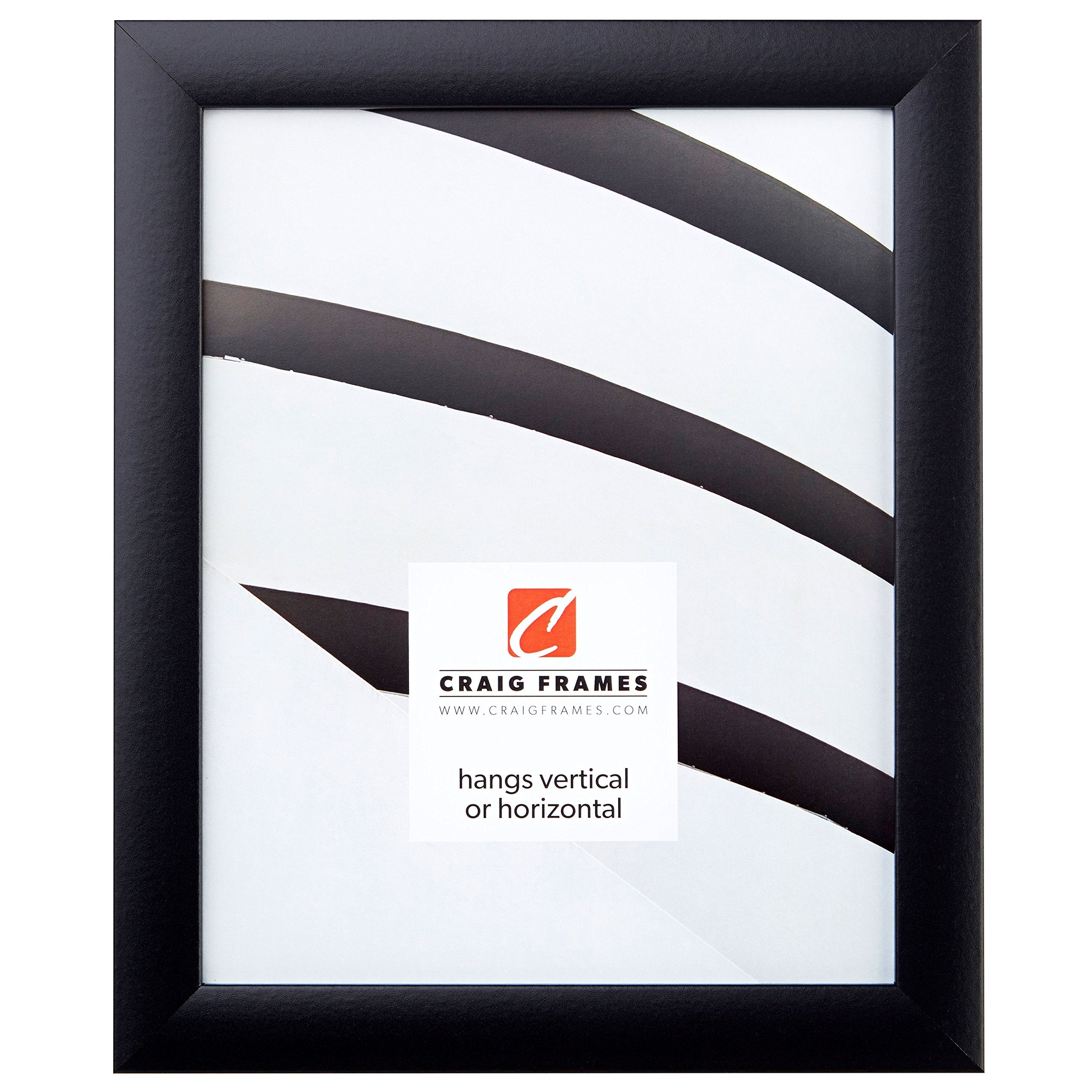 Craig Frames 1WB3BK 15 by 34-Inch Picture Frame, Smooth Finish, 1-Inch Wide, Black