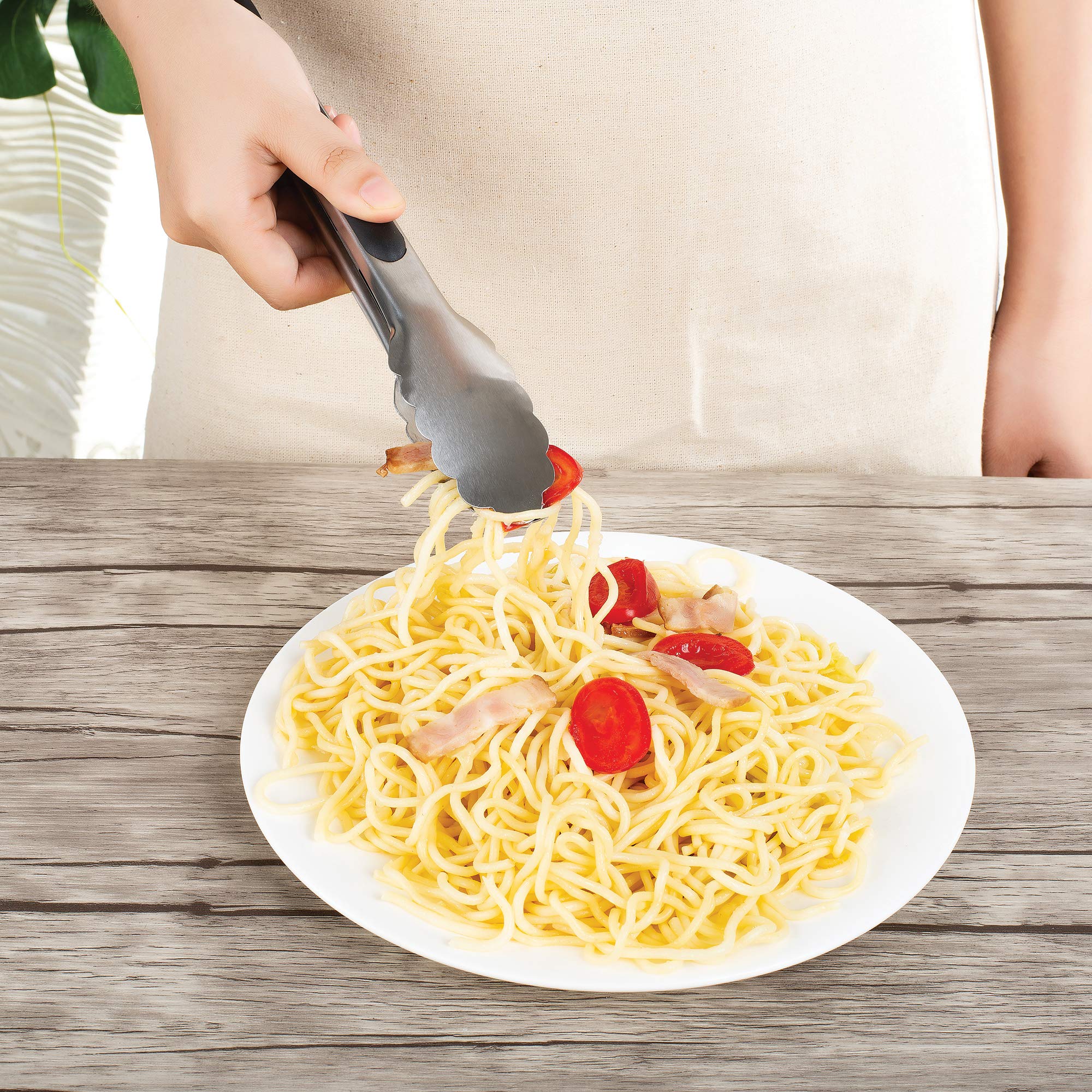 Fox Run 7223 Bundle Locking Tongs, 12'' And 9'', Stainless Steel