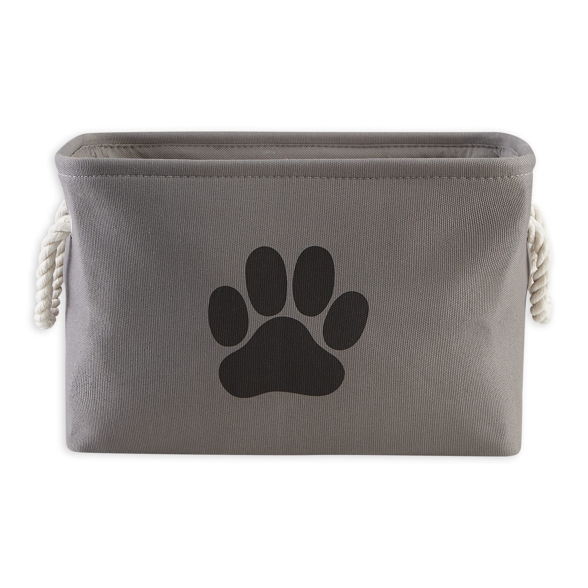 Bone Dry Pet Storage Collection Collapsible Bin, Small Rectangle, Gray