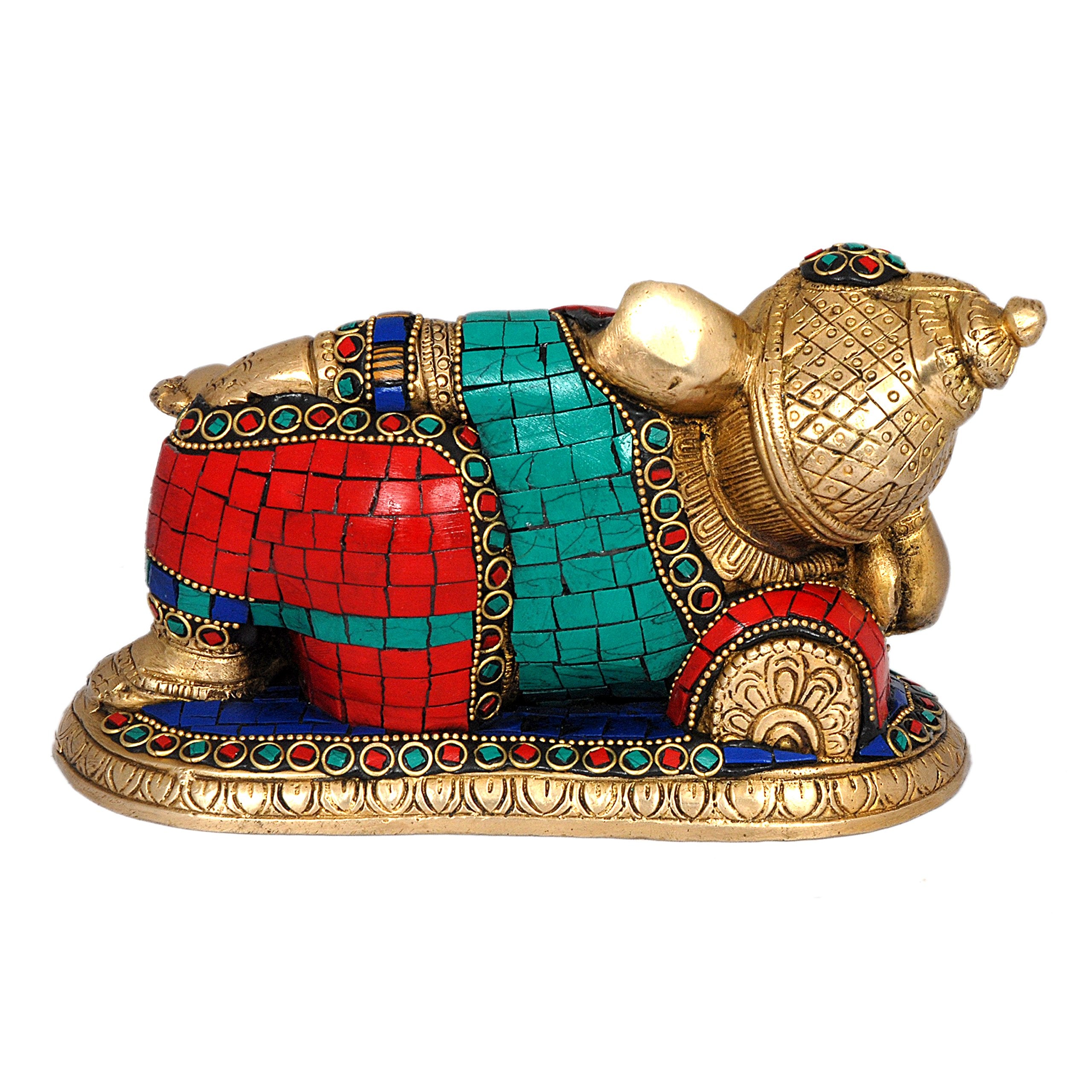 Aone India Resting Relaxing Ganesh Ganesha, Size : 7 W X 4 H X 3 D