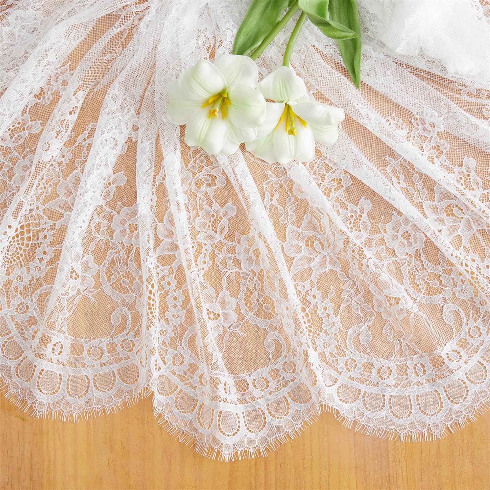 Vintage Lace Tablecloth Rectangle 60X120 Inches Long Embroidered White Table Cloths For Parties Wedding Reception Fall Home Deco