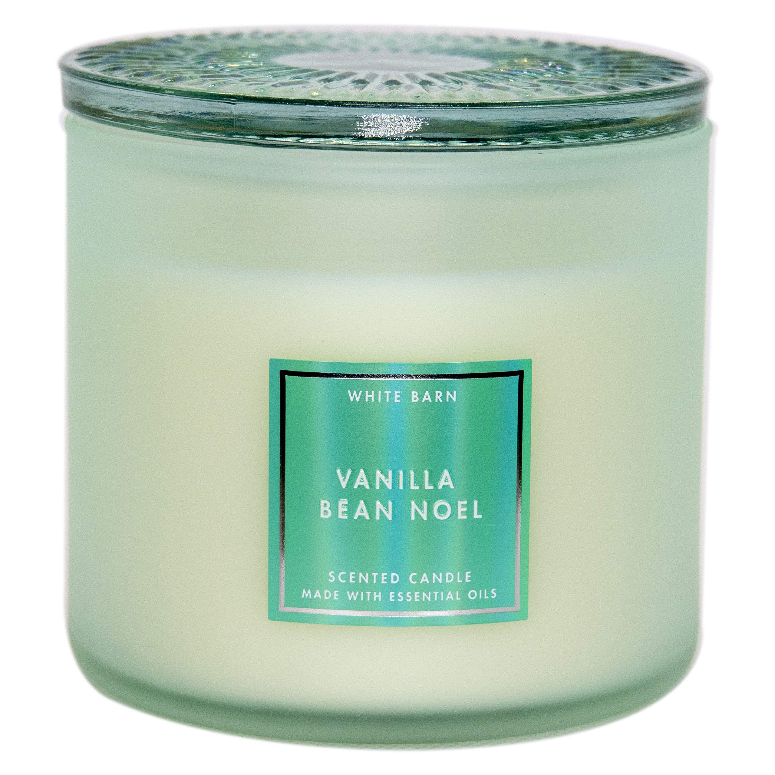 White Barn Bath and Body Works, 3-Wick Candle w/Essential Oils - 14.5 oz - Many Scents! (Vanilla Bean Noel)