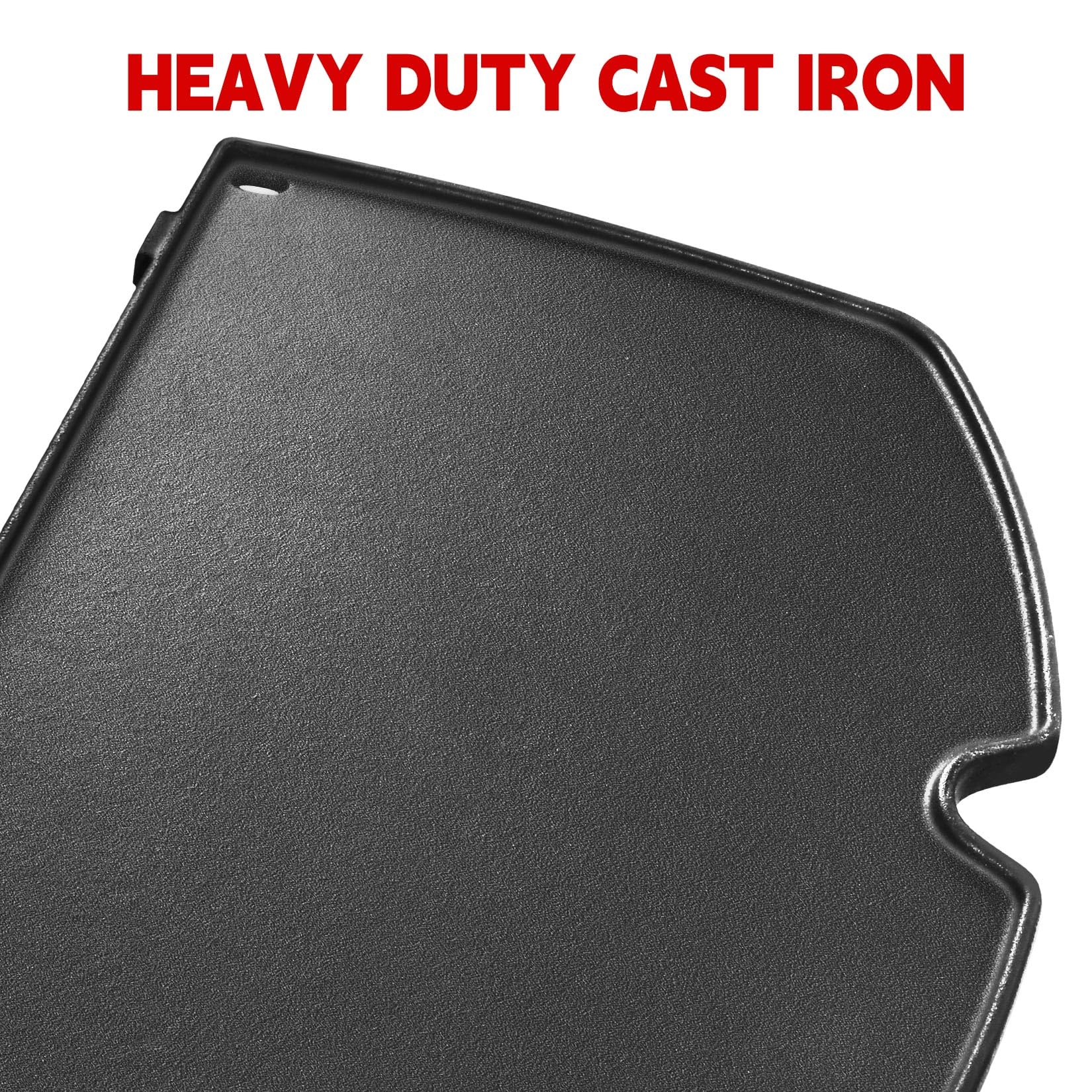 Ggc 6558 Griddle For Weber Q100 Q120 Q1000 Q1200 Series Grills, Cast Iron Grill Parts For Weber Q100 Grills, 12.6'' X 8.6'' Cook