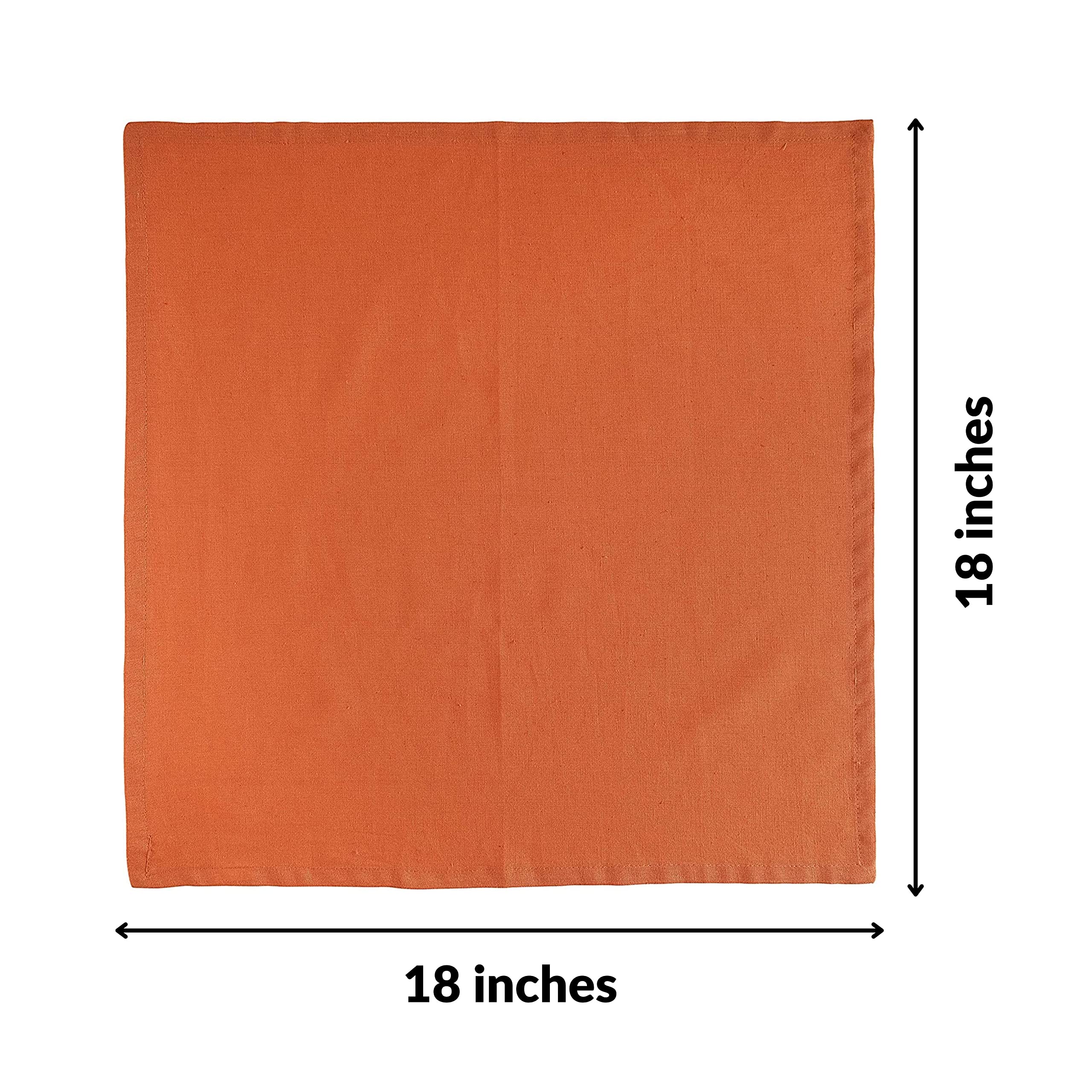 Dinner Cloth Napkins, Cotton Linen Blend Fabric 12 Pack, Premium Quality, Mitered Corners For Every Day Use Napkins Are Pre Shru