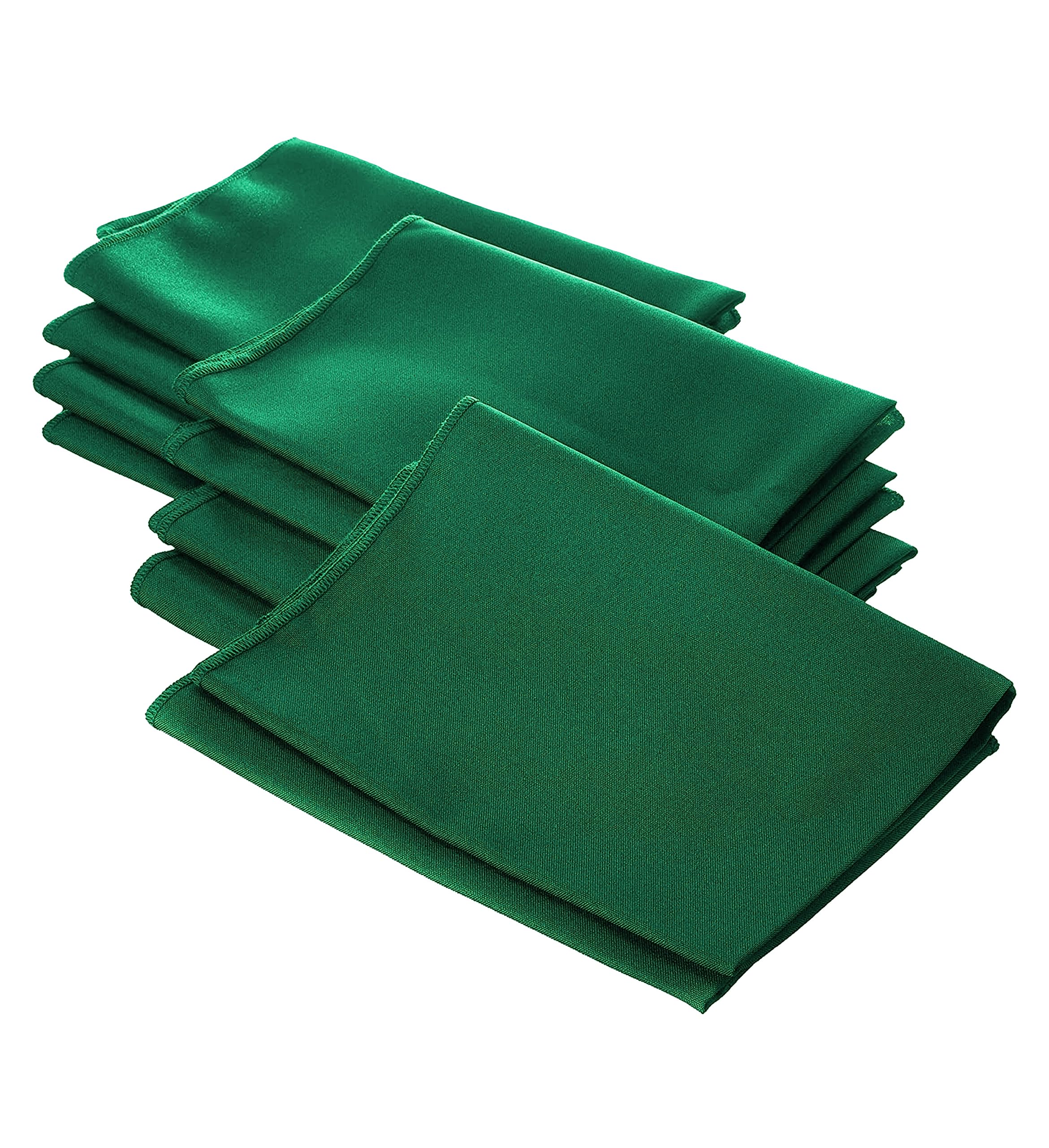 LA Linen Pack-10 Polyester Poplin Napkin 18 by 18-Inch  Teal