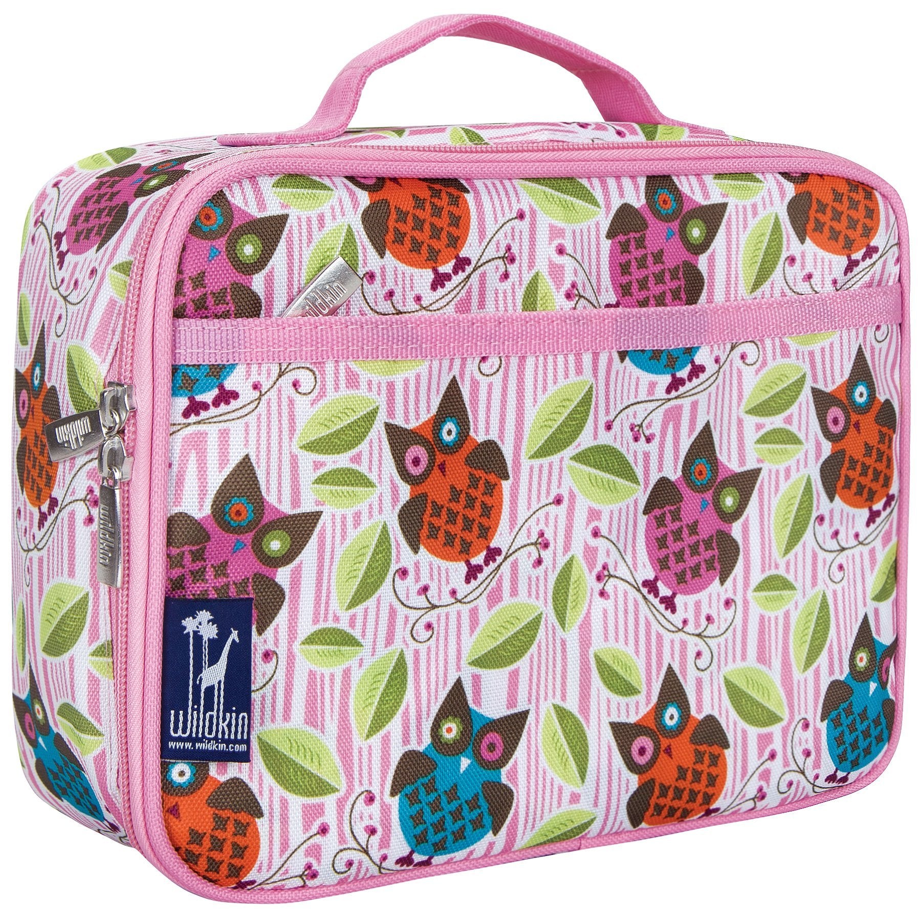 Wildkin Kids Insulated Lunch Box - Durable And Reusable For School & Travel - Owls