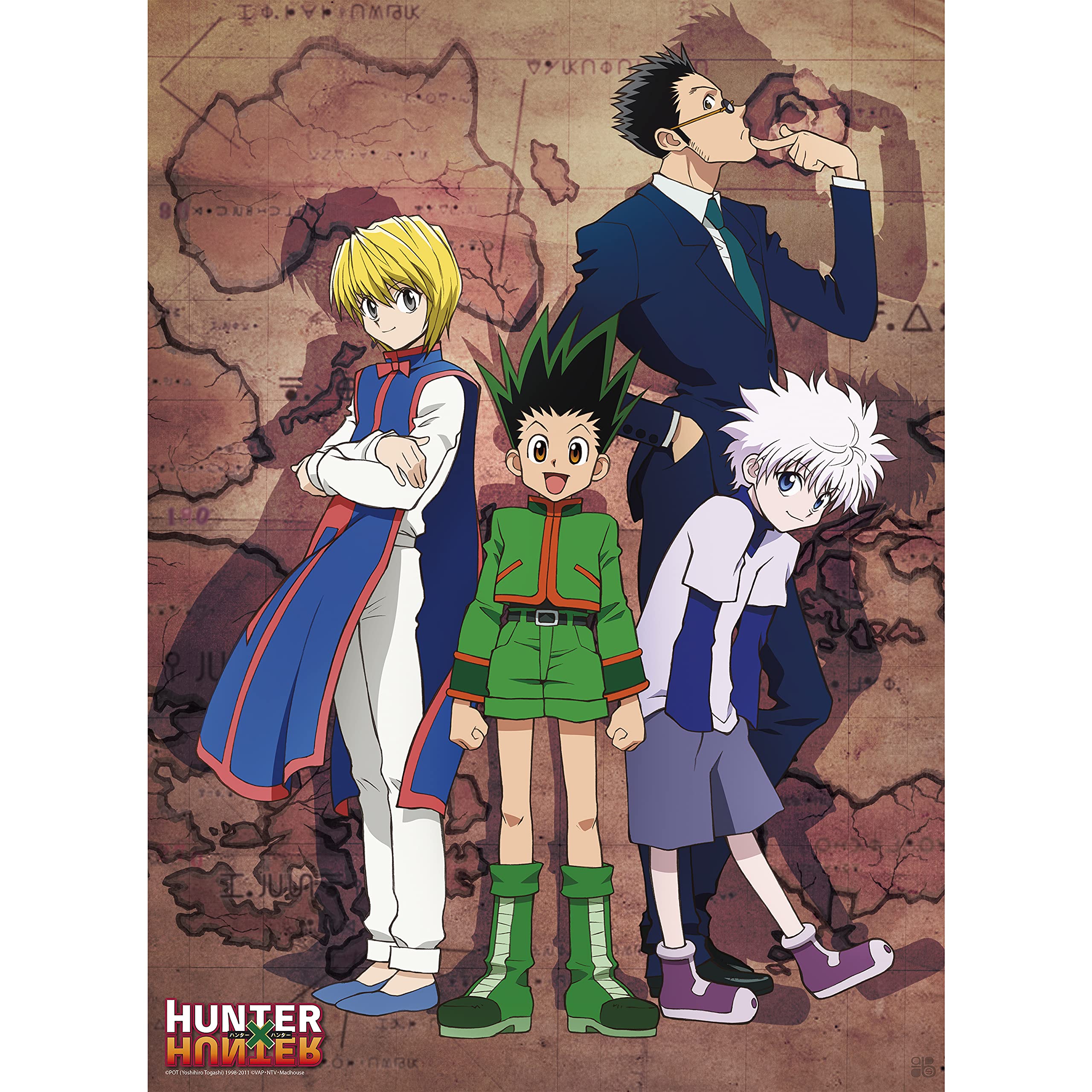 Abystyle Hunter X Hunter Boxed Poster Set Includes 2 Unframed Mini Posters 15'' X 20.5'' Featuring Gon, Killua, Leorio, Kurapika