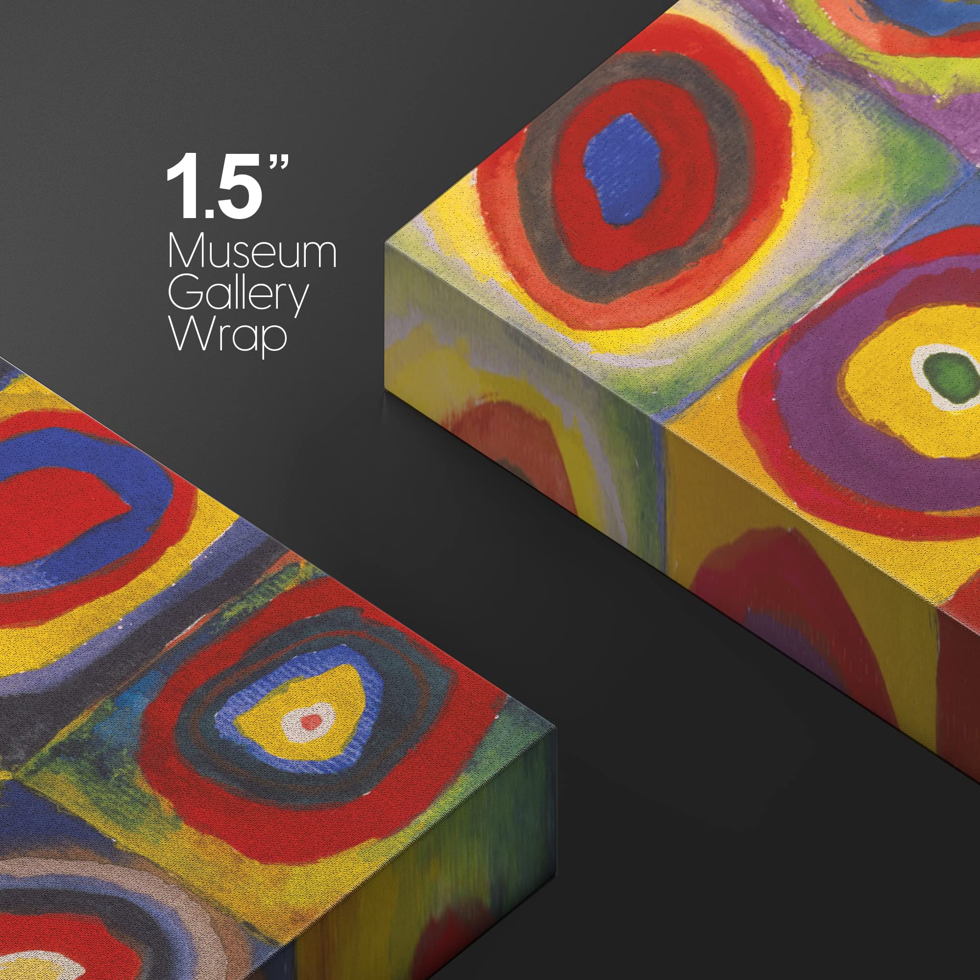 Abstract Canvas Art Squares With Concentric Circles Squares With Concentric Circles By Wassily Kandinsky Giclee Canvas Prints Wr