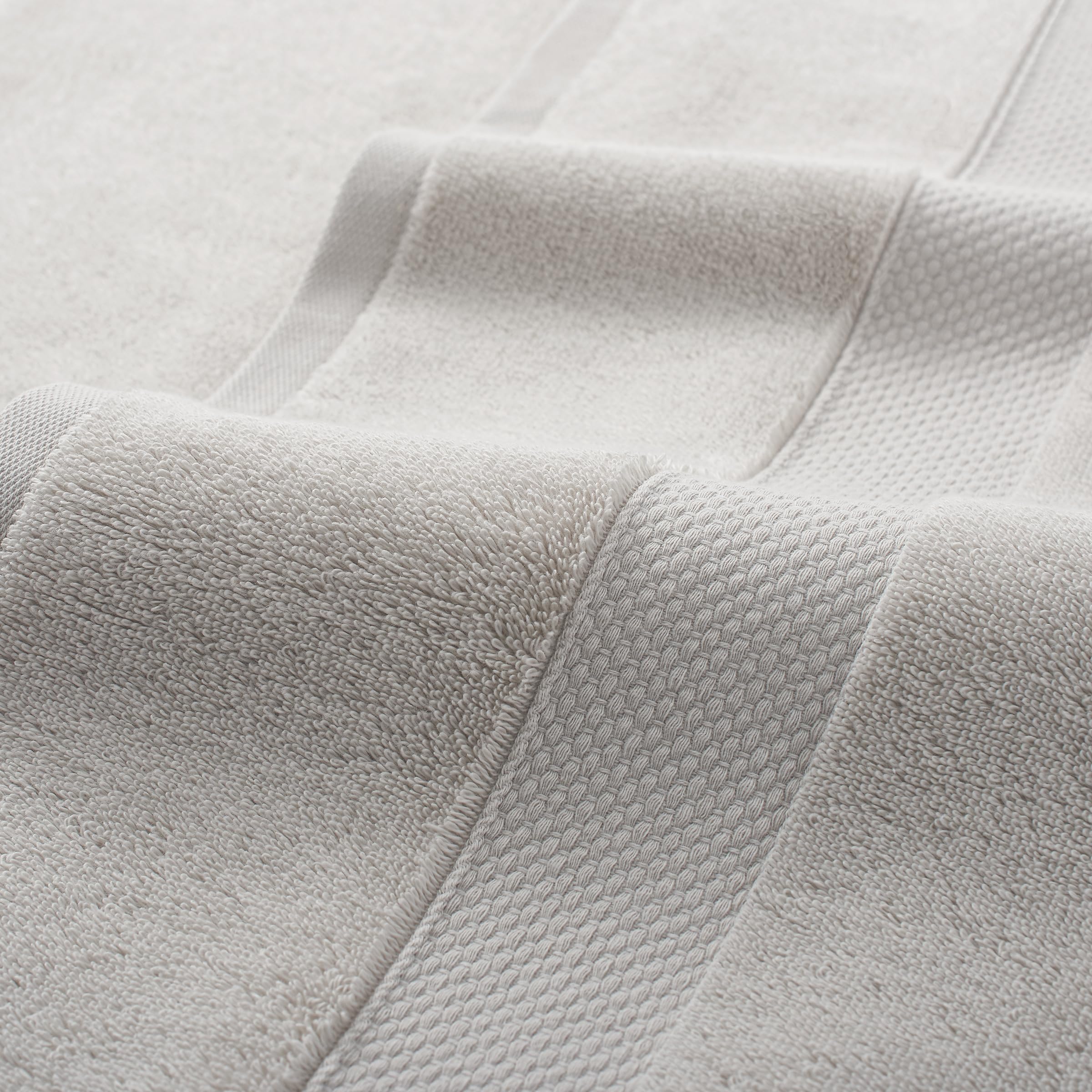 Aston & Arden Egyptian Wash Cloths - Pack Of 6 - Oversized Ultra Soft Thick & Absorbent, 100% Ringspun Egyptian Cotton Bathroom