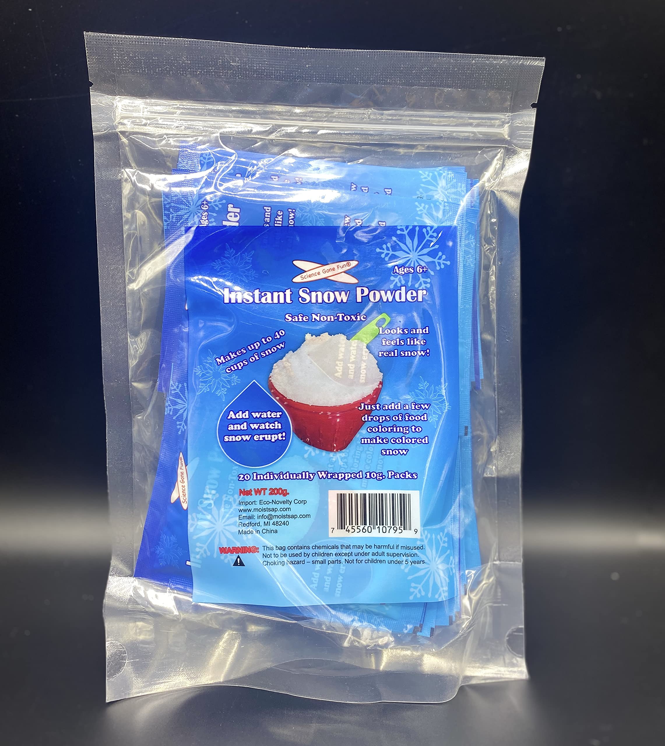 Instant Snow Powder- 20 Packs