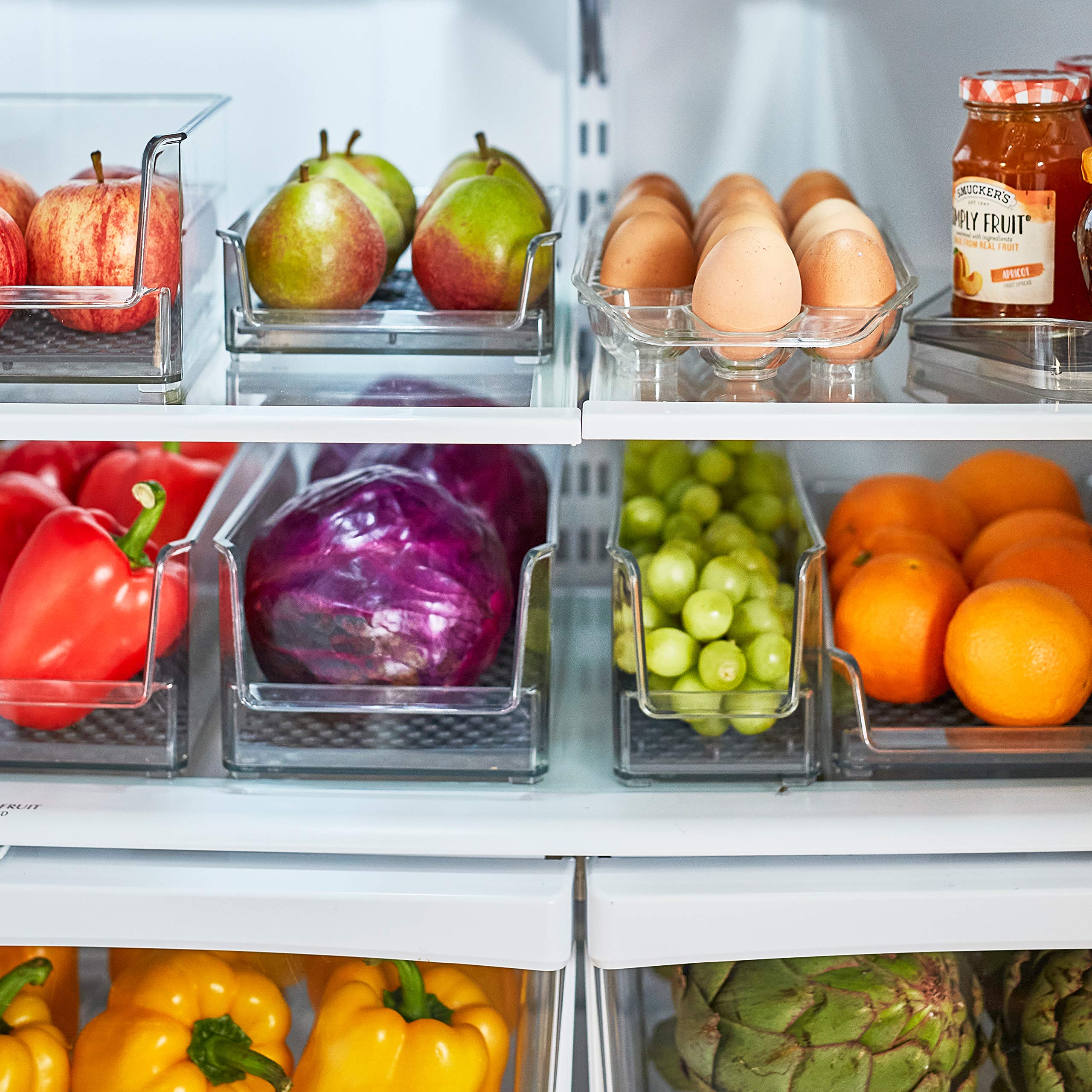 Spectrum Diversified Hexa In-Fridge Small Refrigerator Bin For Storage And Organization Of Fruit Vegetables Produce And More, 8.