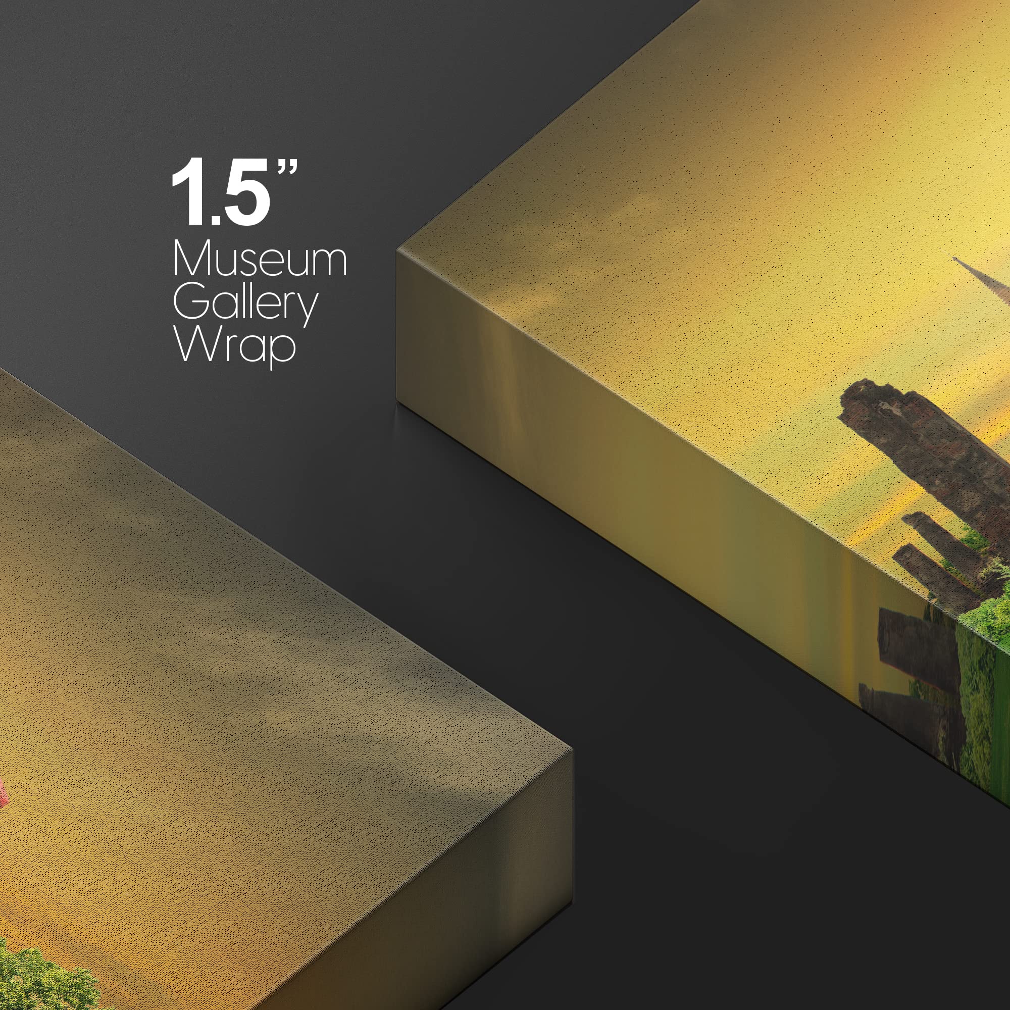 Wall26 - Canvas Prints Wall Art - Sunset Thai Countryside Thailand | Modern Wall Decor/Home Decoration Stretched Gallery Canvas