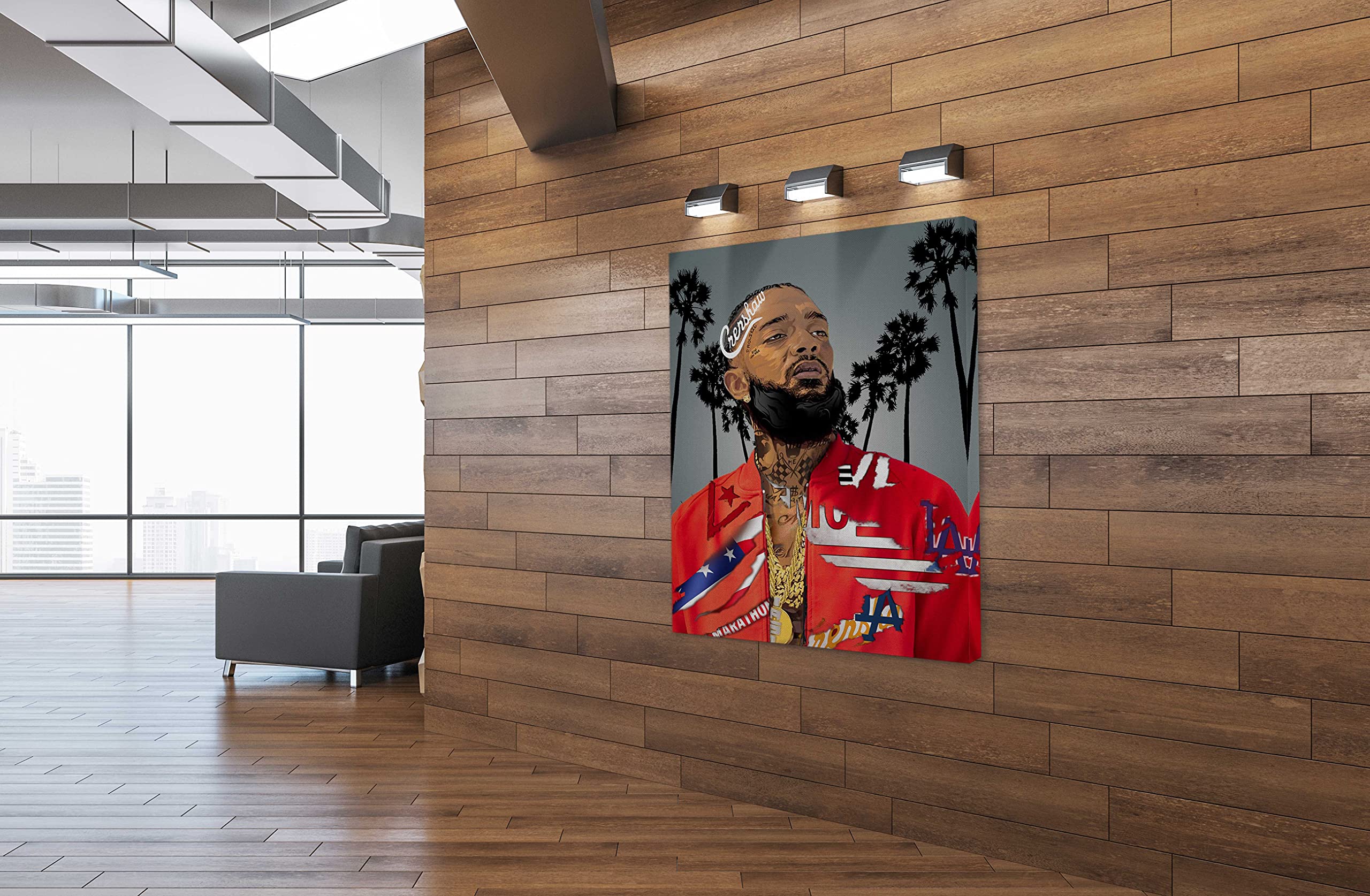 Spiritualhands Nipsey Hussle Wall Art Print, Home Decor Framed Poster Wall Art Canvas Artwork For Living Room, Pictures For Bedr