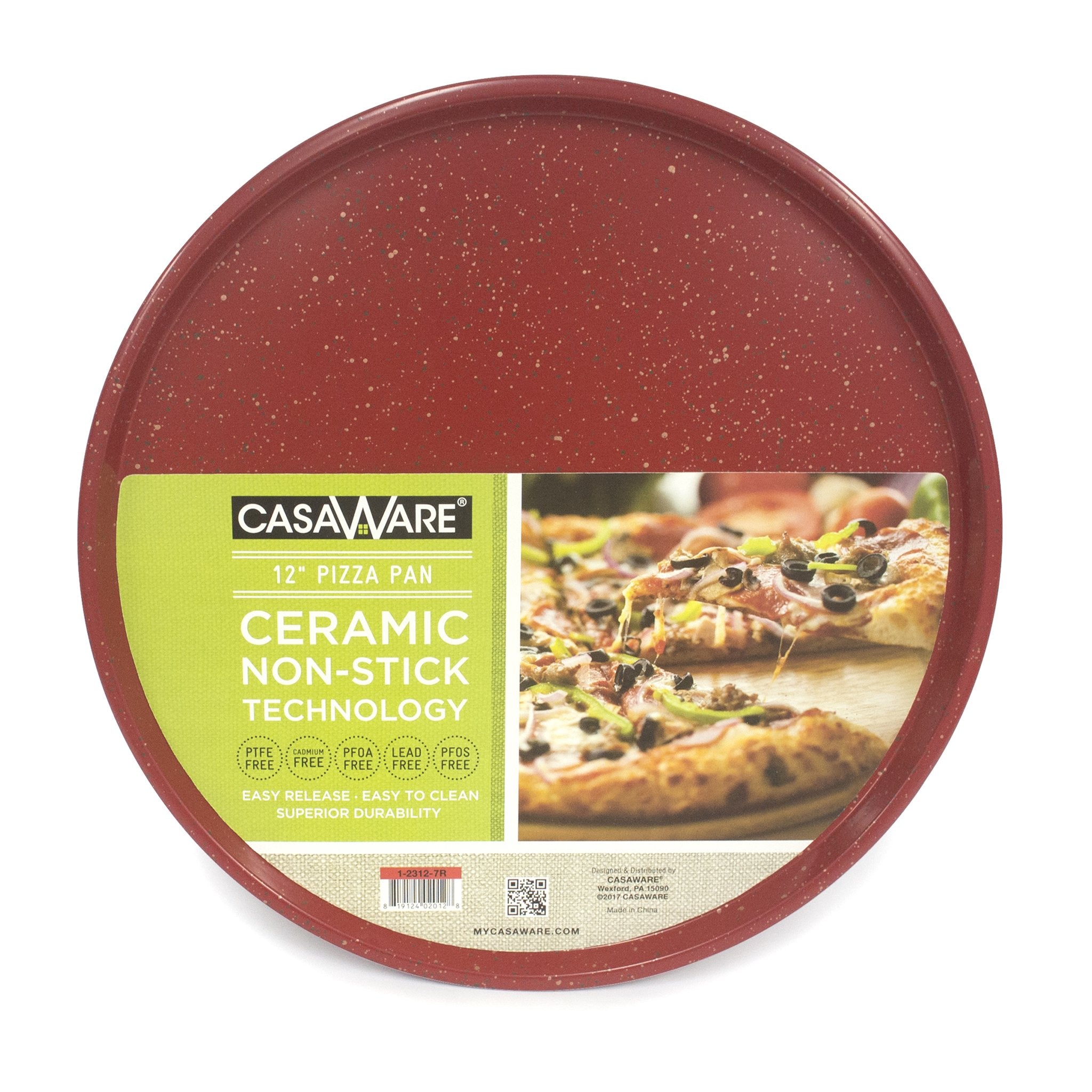 Casaware Pizzabaking Pan 12-Inch (Red Granite)