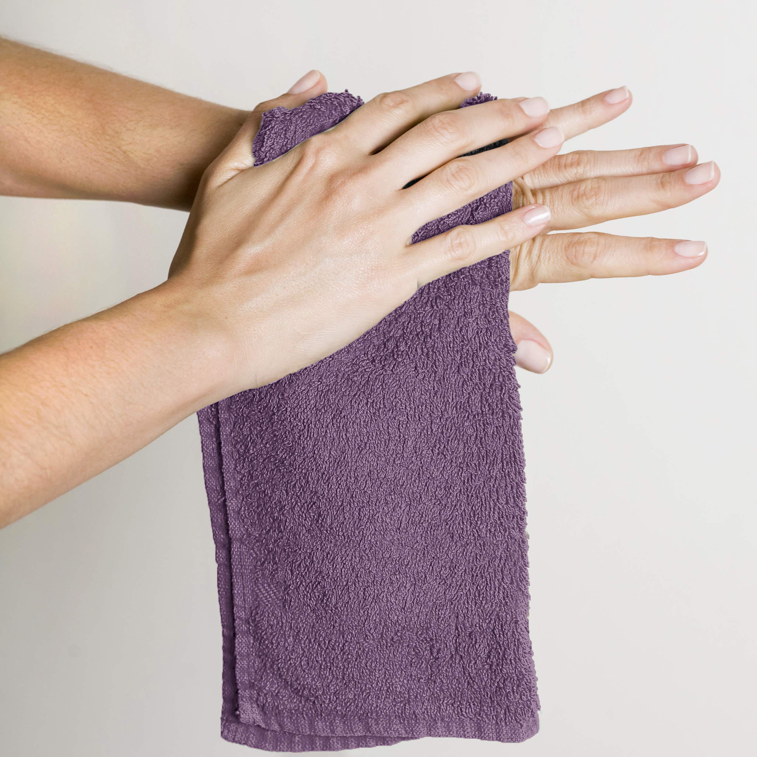 Utopia Towels Cotton Washcloths Set - 100% Ring Spun Cotton, Premium Quality Flannel Face Cloths, Highly Absorbent And Soft Feel