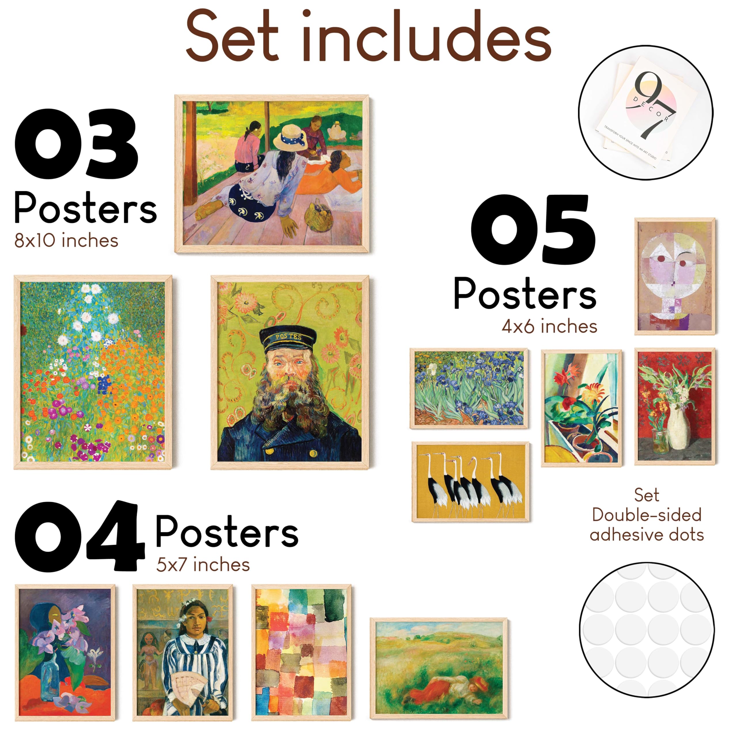 97 Decor Modern Eclectic Home Decor Aesthetic - Eclectic Art Prints Wall Decor, Maximalist Decor Funky Posters, Girly Gallery Wa