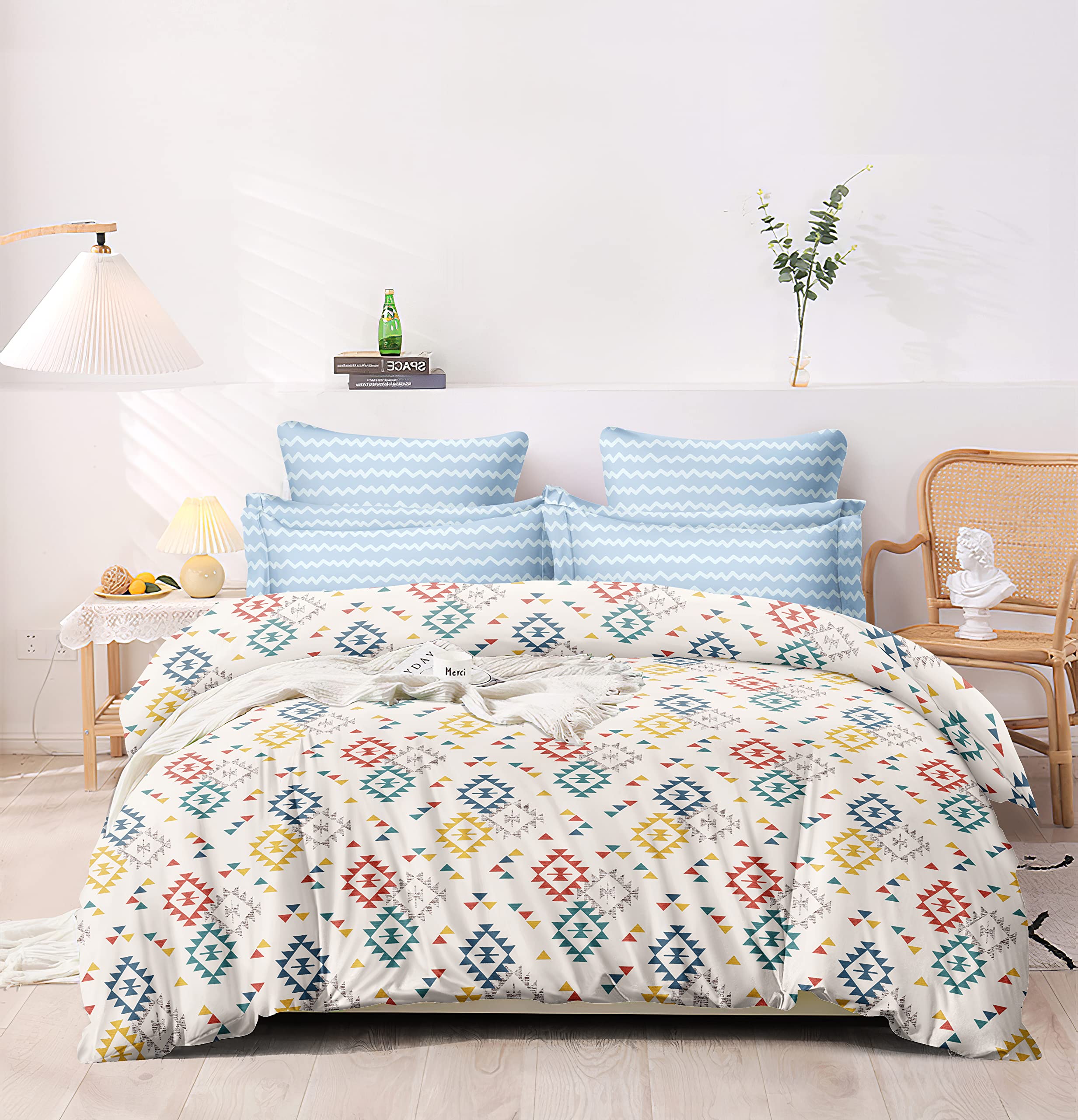 Homewards Aztec Multicolor Double Bed Comforter Quilts Size 216X230Cm