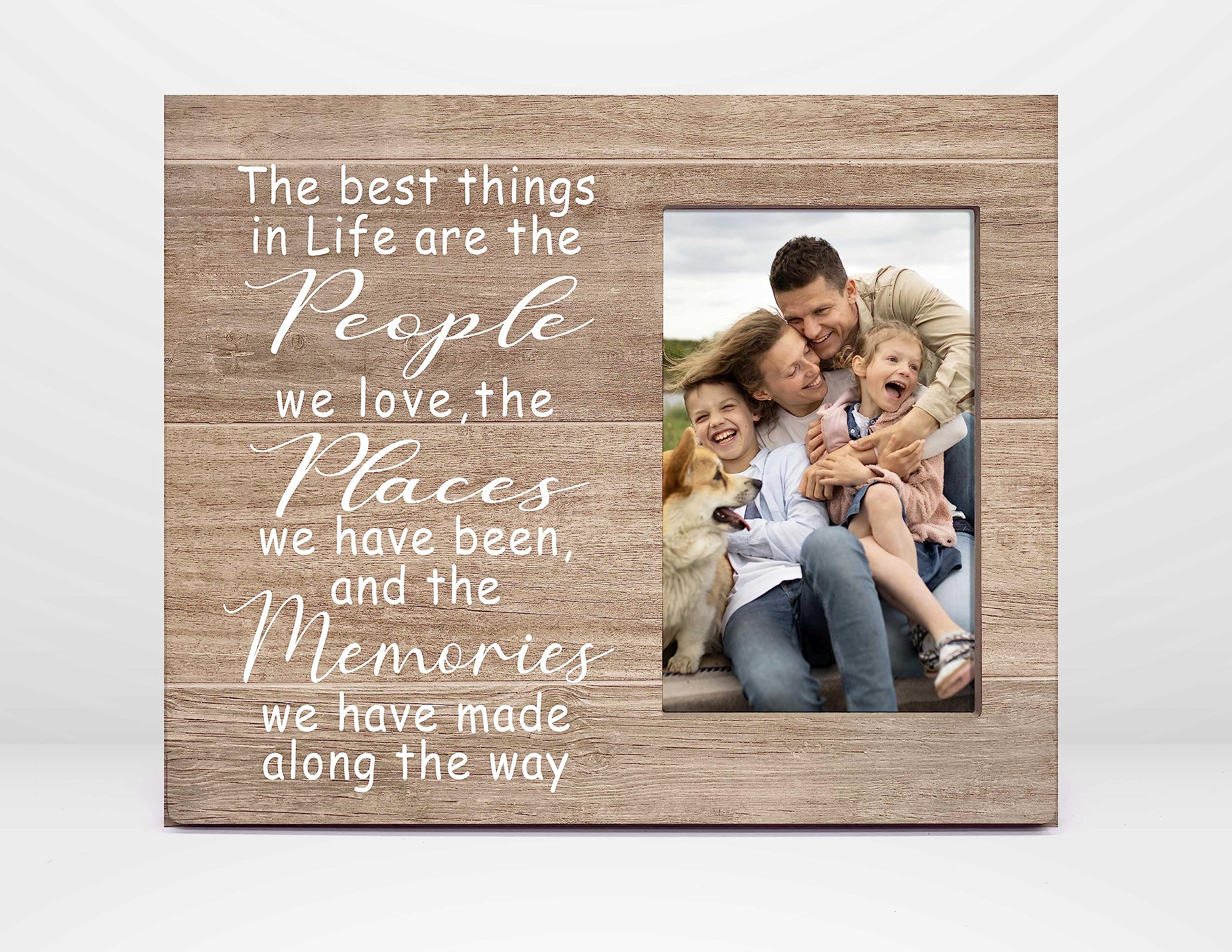 Orchroma Family Picture Frame,Long Distance Relationship Gift for Family Friend,The Best Thing in Life are the People We Love 8x