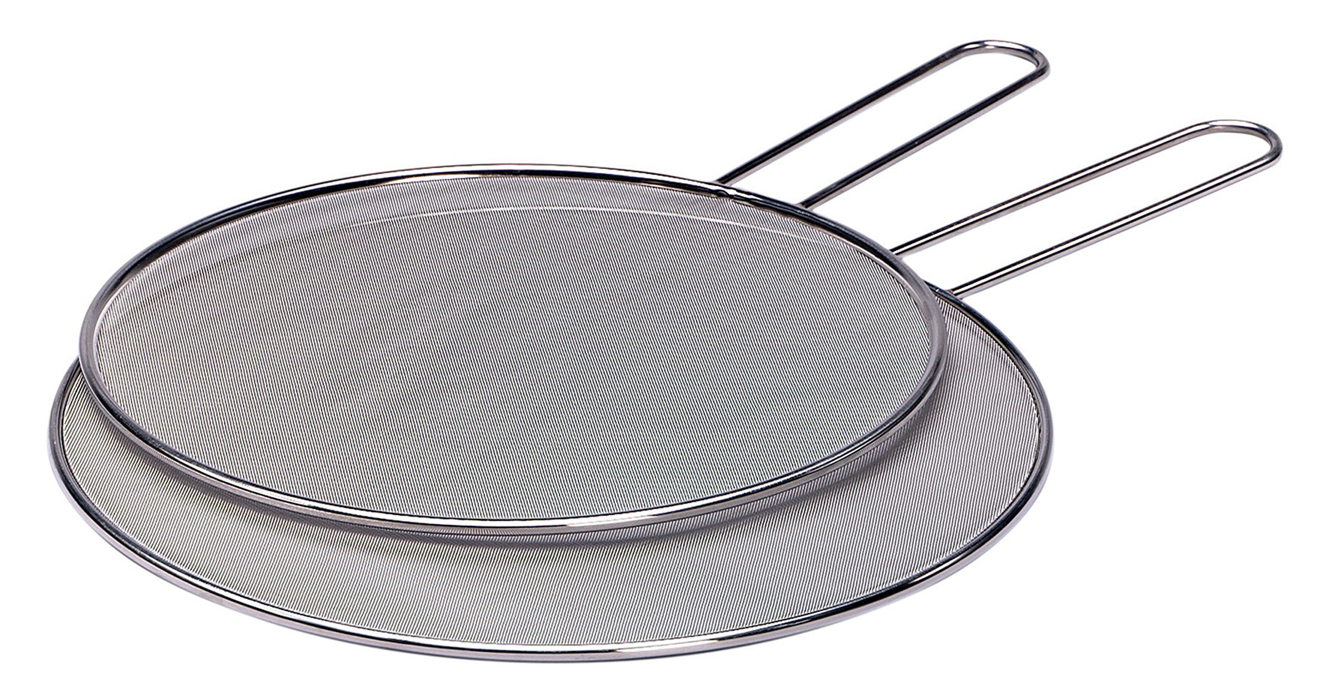 Lodge Splatter Screen – 13-Inch Silver Cooking Essential, Durable Design for Mess-Free Frying