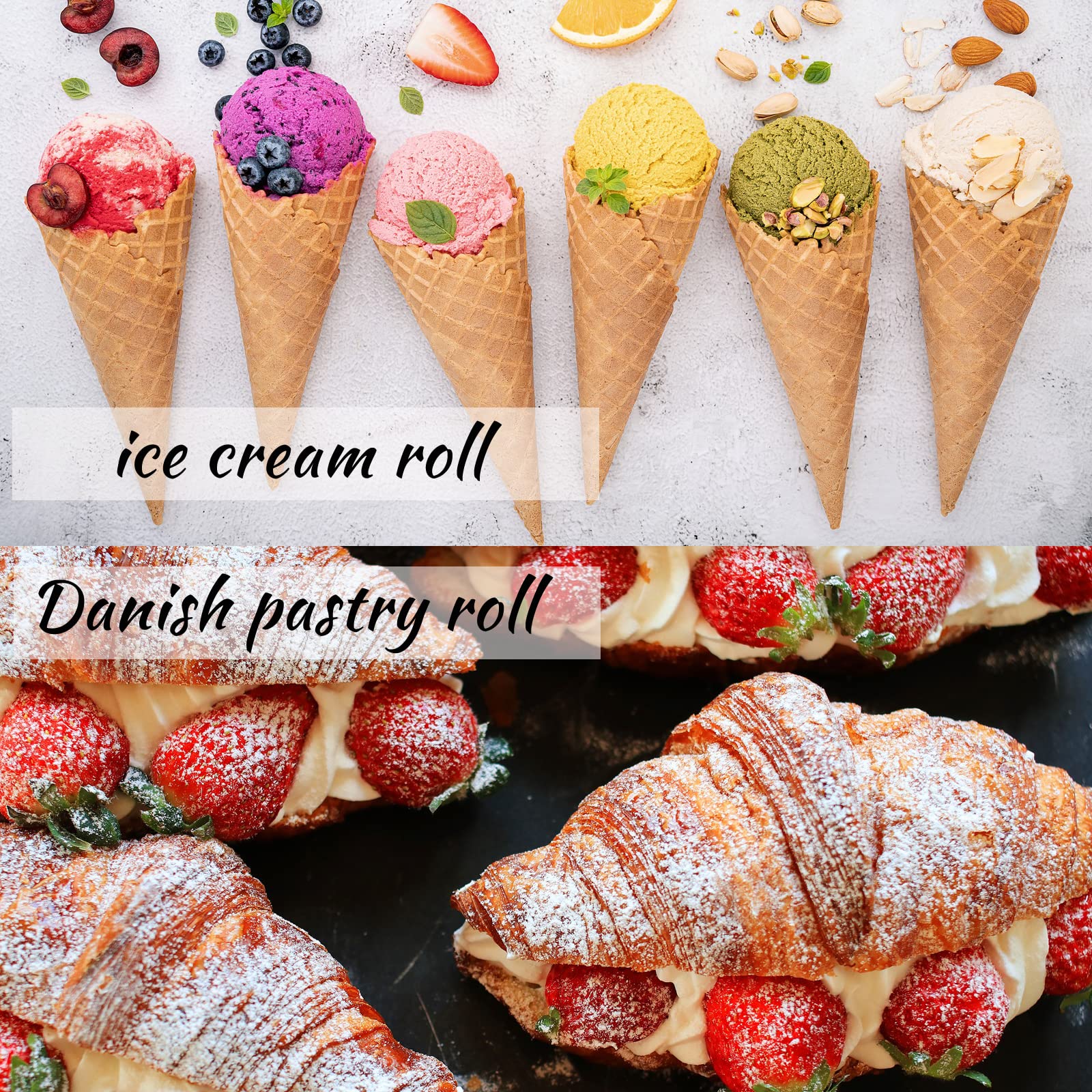43Pcs Cannoli Tubes Set Stainless Steel Cream Horn Mold,Cannoli Forms Tubes Kits For Danish Pastry Lady Lock Form,Cream Roll,Cro