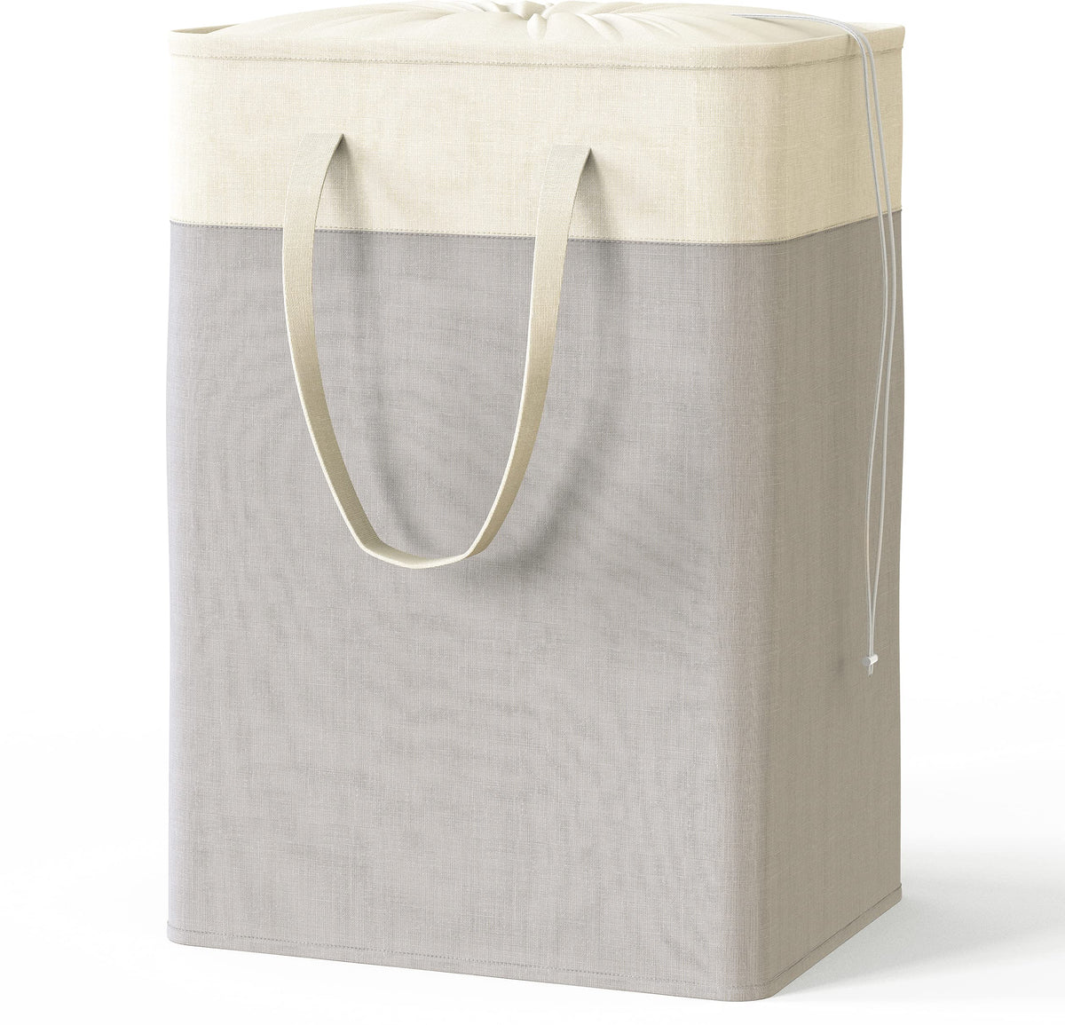 Simplehouseware Rectangle Terylene Cotton Collapsible Laundry Hamper Basket, Grey