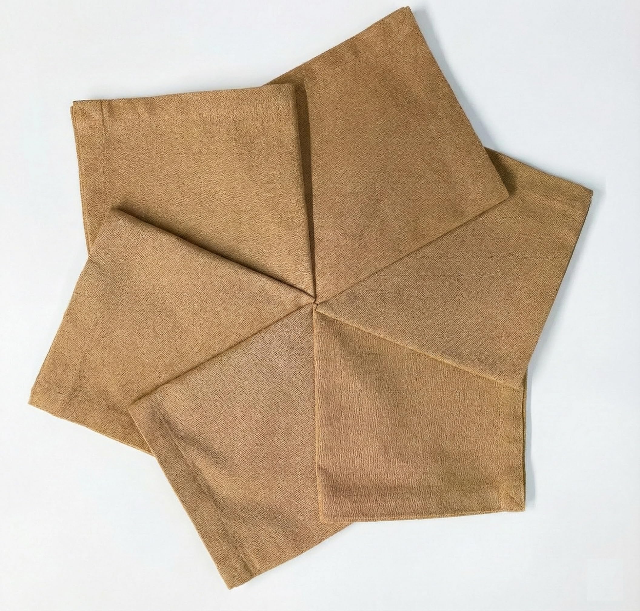 Glus 100% Pure Cotton Roti Clothes Wrap For Lunch Box Chapati Cover Roti Rumal For Tiffins Pack Of 6 (Yellow, Medium)