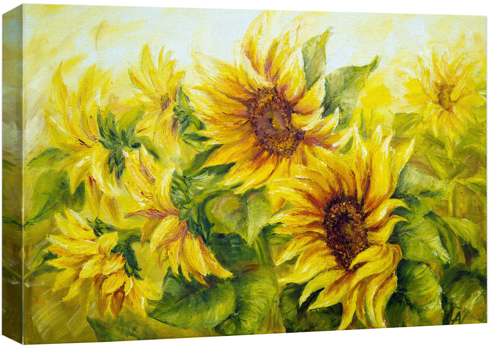 Canvas Wall Art - Giclee Print Home Decoration (16'' X 24'', Sunflower)