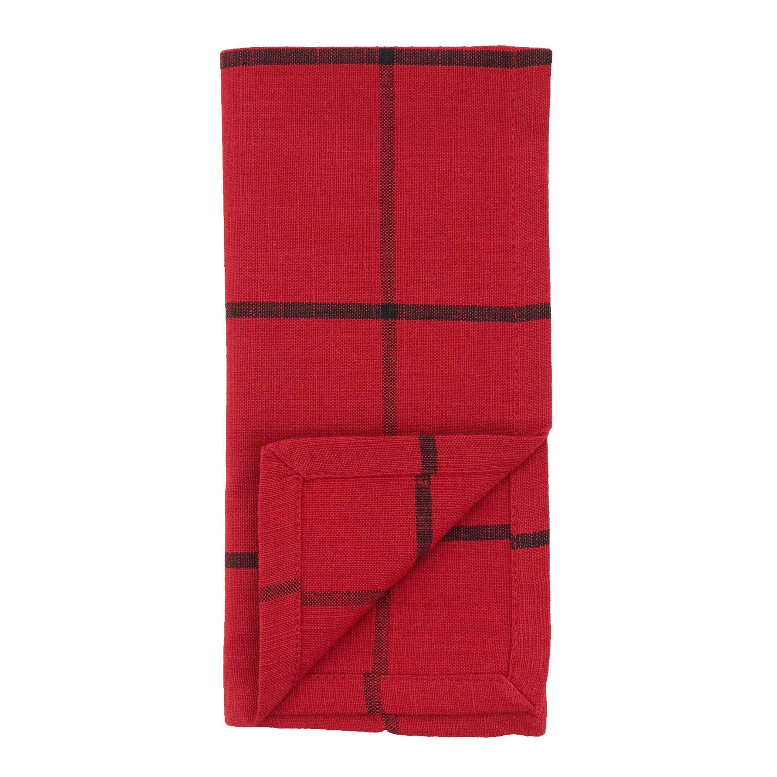 Windowpane Plaid Table Napkins (Set Of 4)