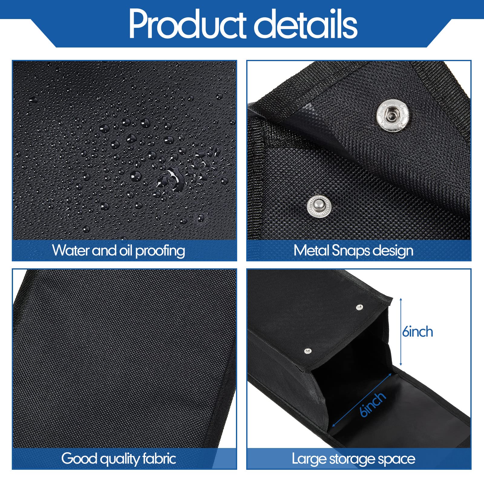 Grill Utensil Bbq Tool Barbecue Hardware Tool Grill Utensil Holder Pouch Oxford Cloth Grill Accessory Storage Bag Foldable Grill