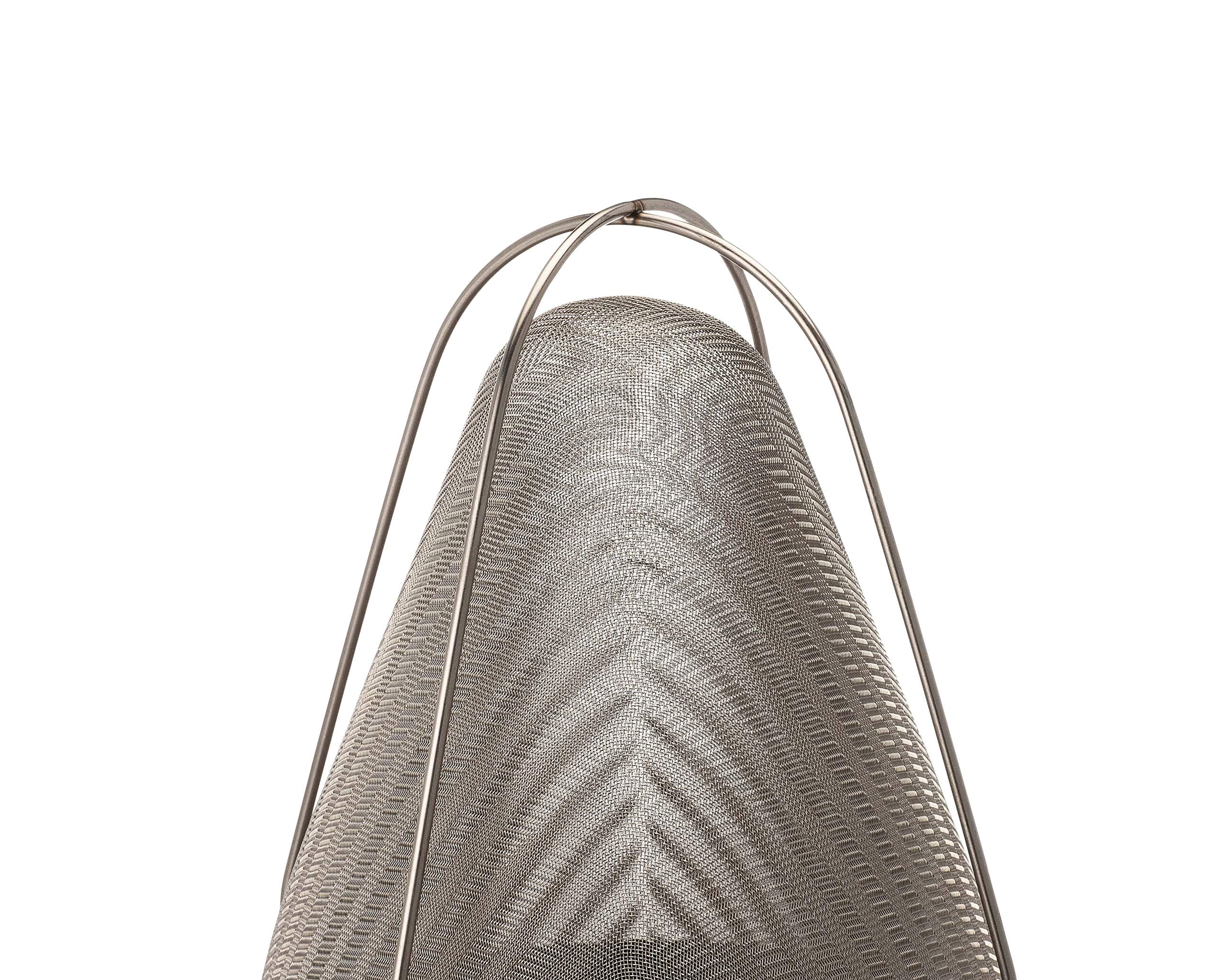 Matfer Bourgeat 017362 Exoglass Bouillon 10'' Boullon Strainer, Black