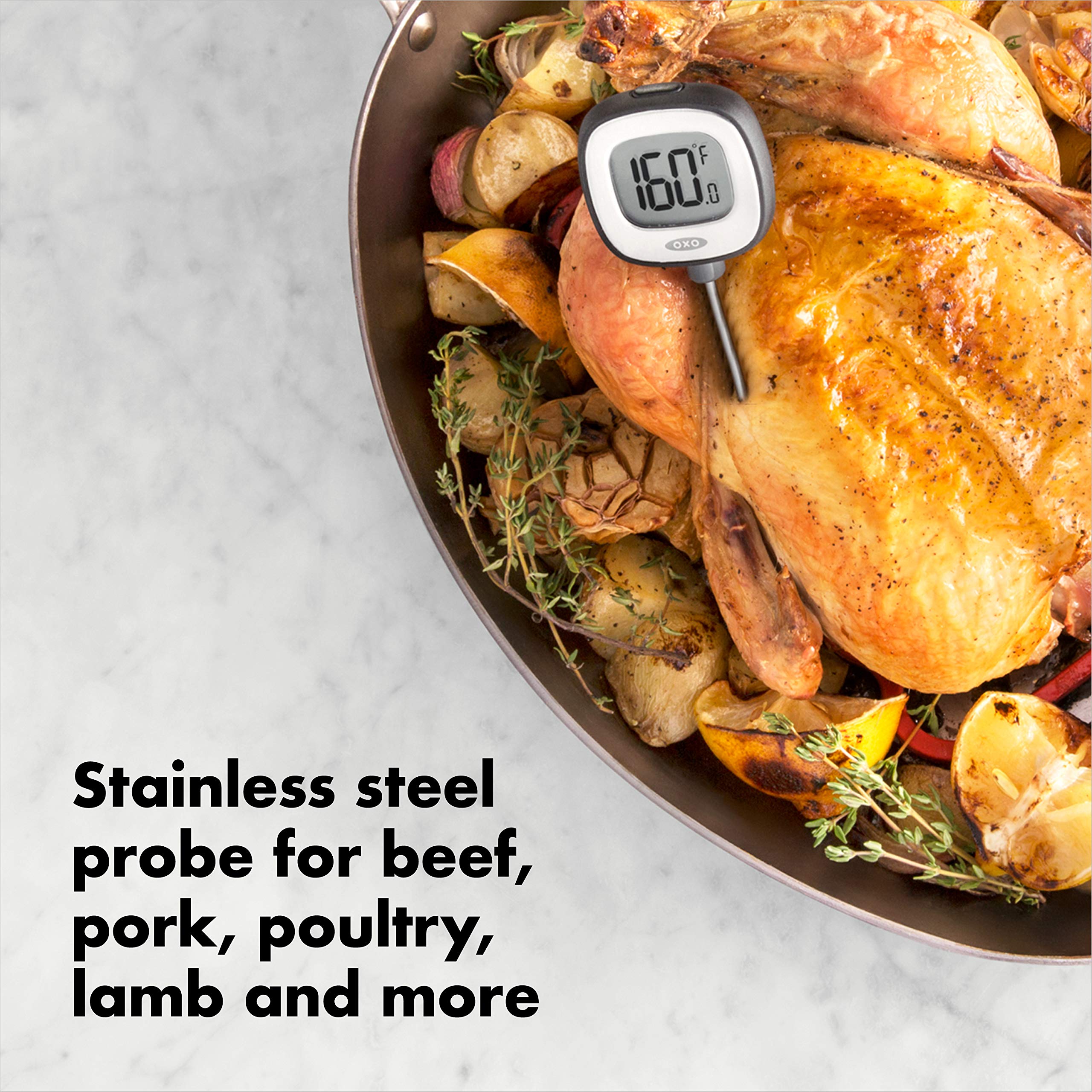 Oxo Good Grips Chefs Precision Digital Instant Read Thermometer, Black