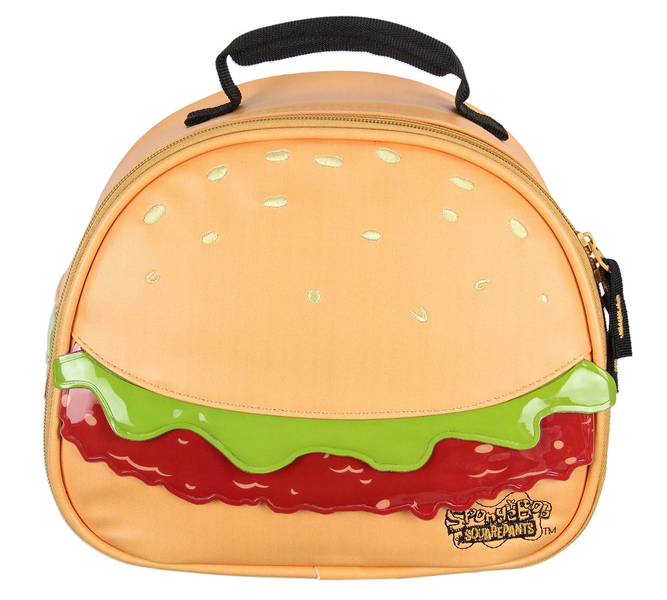 Intimo Nickelodeon Spongebob Squarepants Krabby Patty Single Compartment Lunch Box Bag