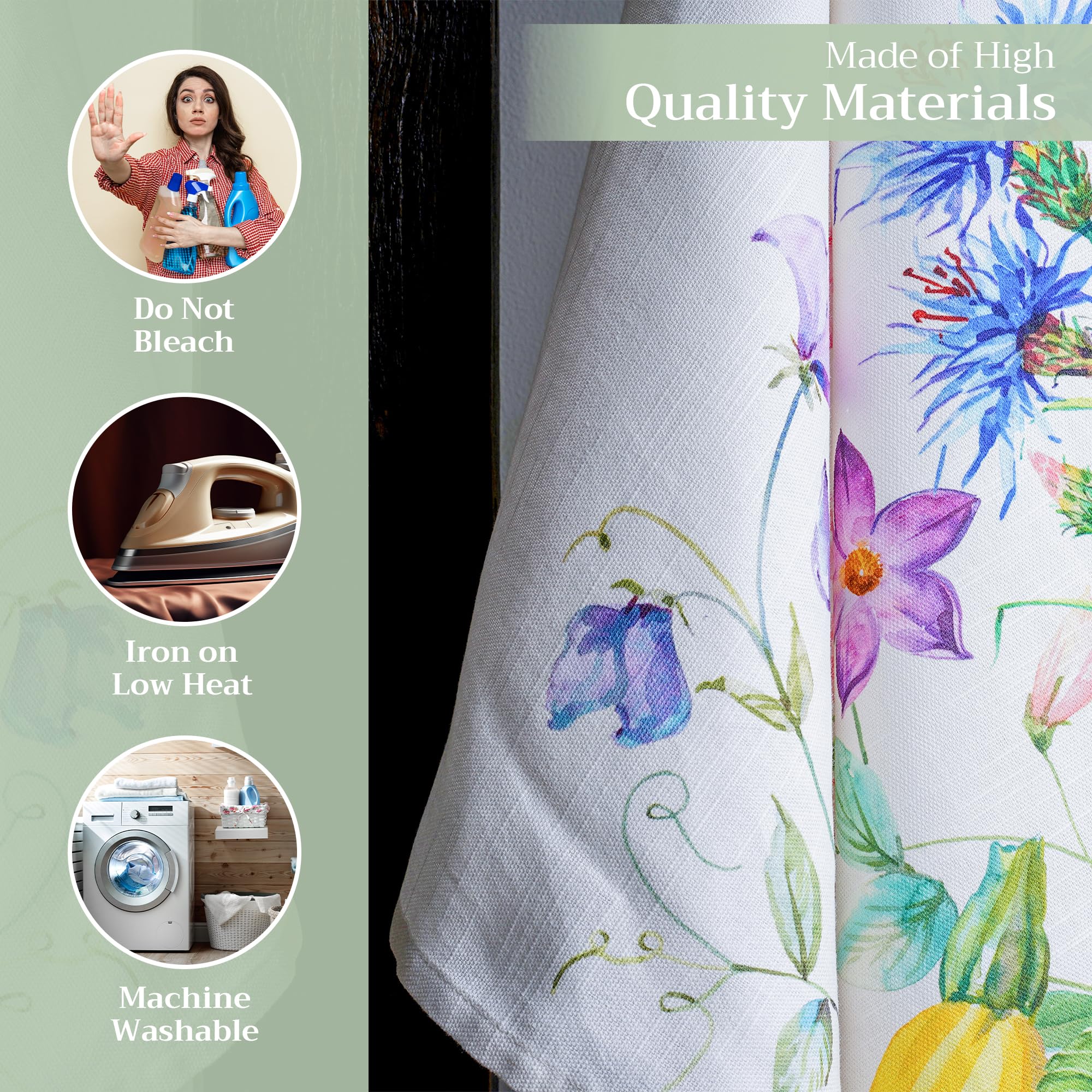 Maison D Hermine Dish Cloth 100% Cotton Kitchen Towel Multi-Purpose Bar Towels For Gifts, Home, Wedding, Restaurant, Buffet Part