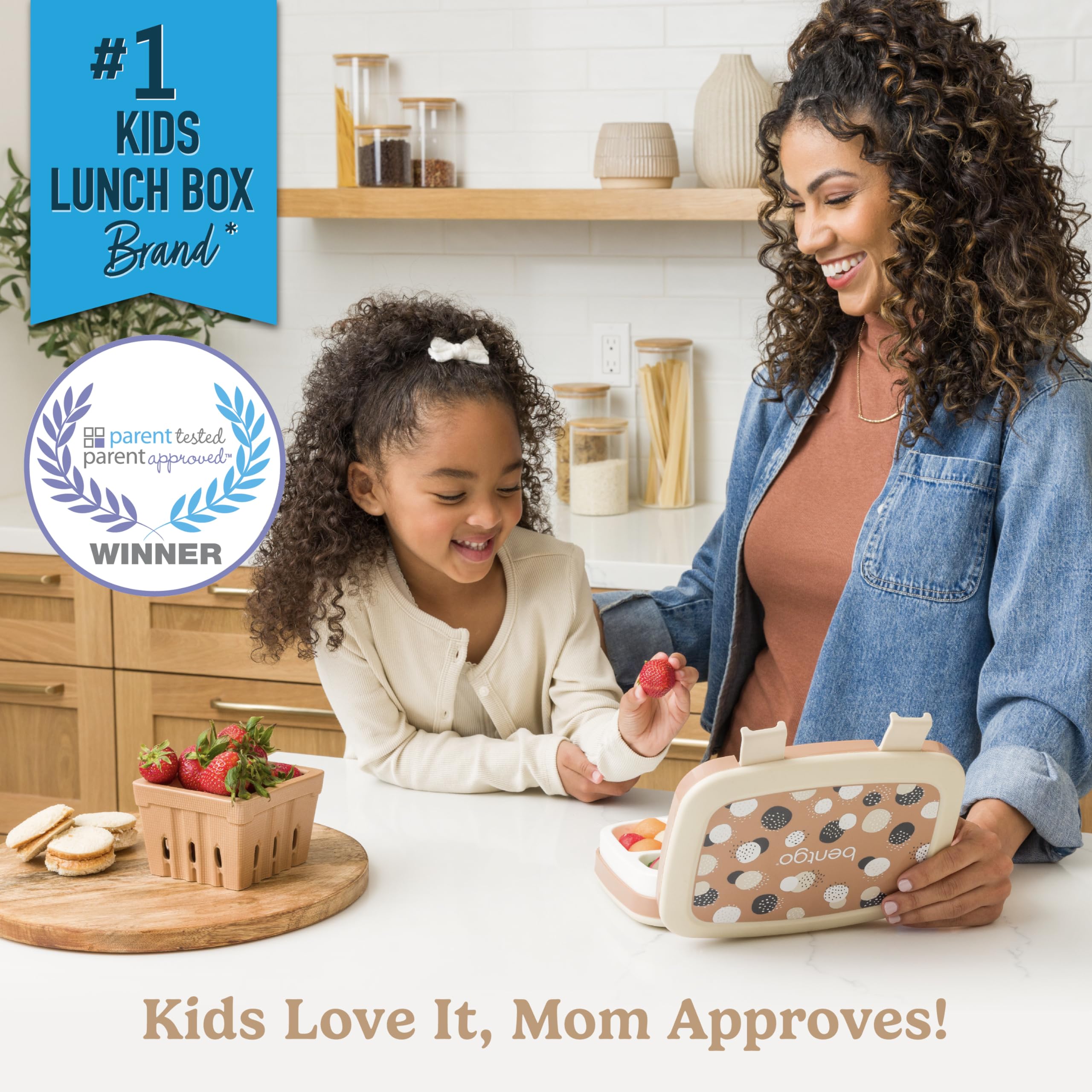 Bentgo Kids 5-Compartment Leak-Proof Bento-Style Lunch Box (Whimsy & Wonder Collection) - Ideal For Ages 3-7, Drop-Proof & Durab