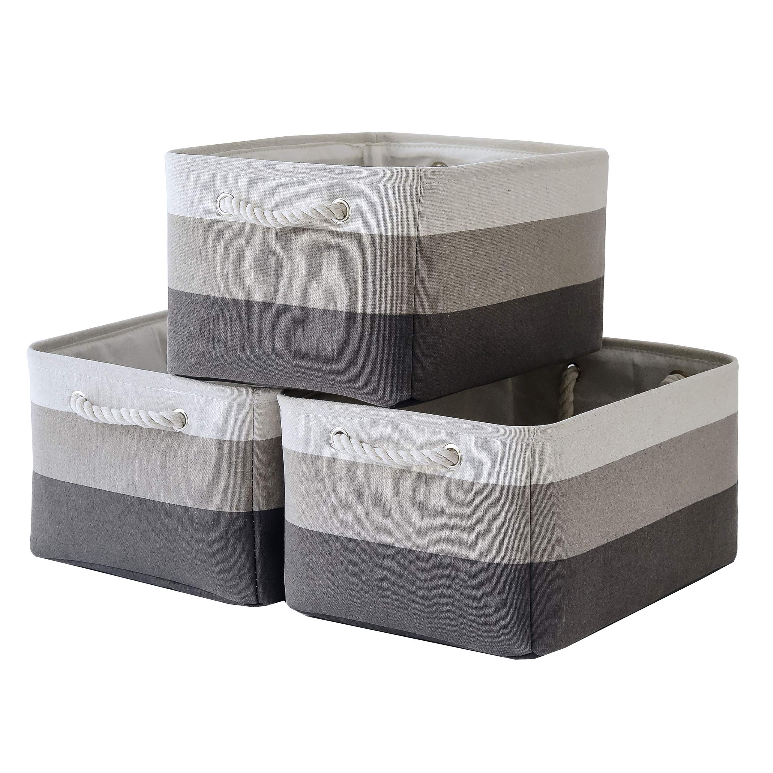 Sacyic Large Storage Baskets For Shelves, Fabric Baskets For Organizing, Collapsible Storage Bins For Closet, Nursery, Clothes,