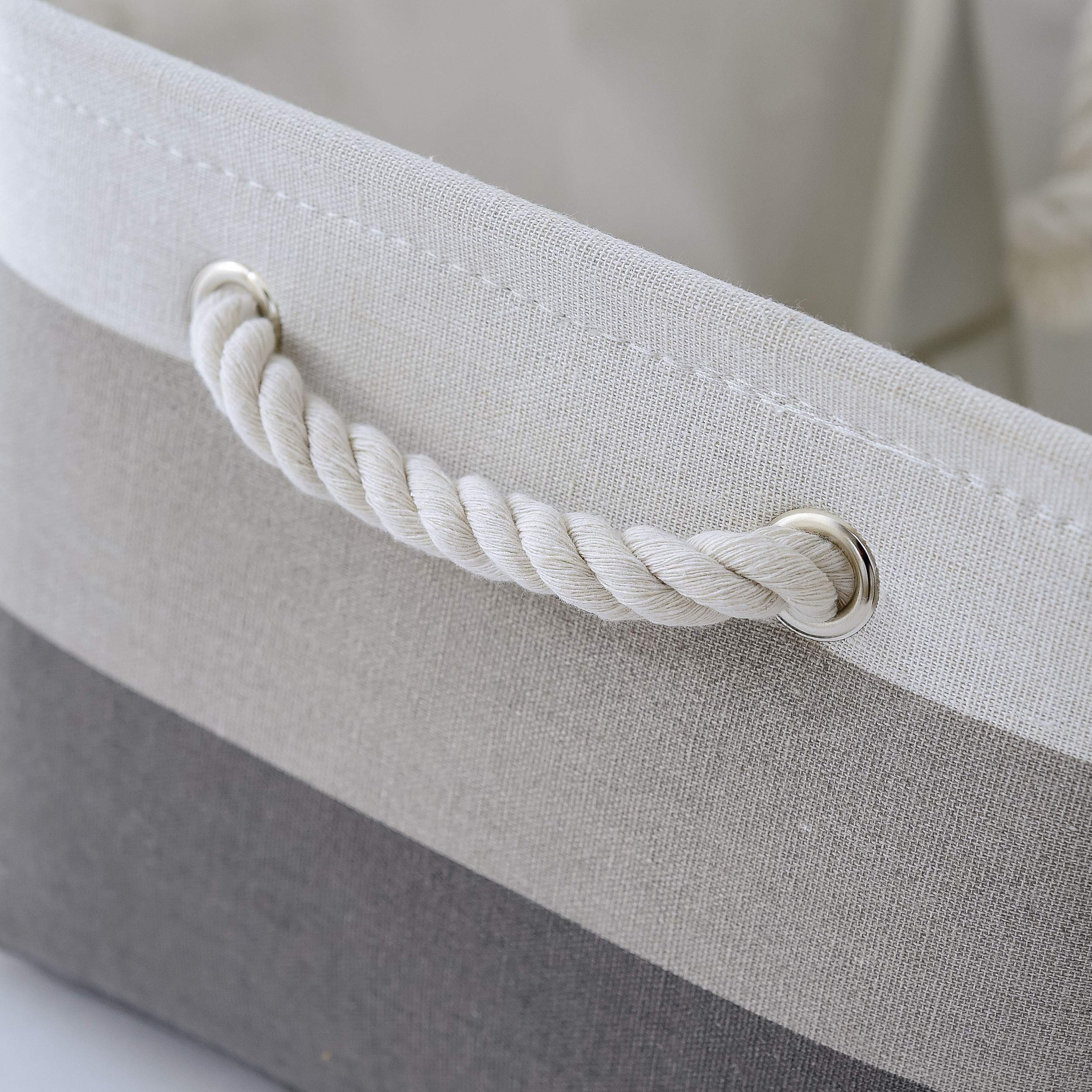 Sacyic Large Storage Baskets For Shelves, Fabric Baskets For Organizing, Collapsible Storage Bins For Closet, Nursery, Clothes,