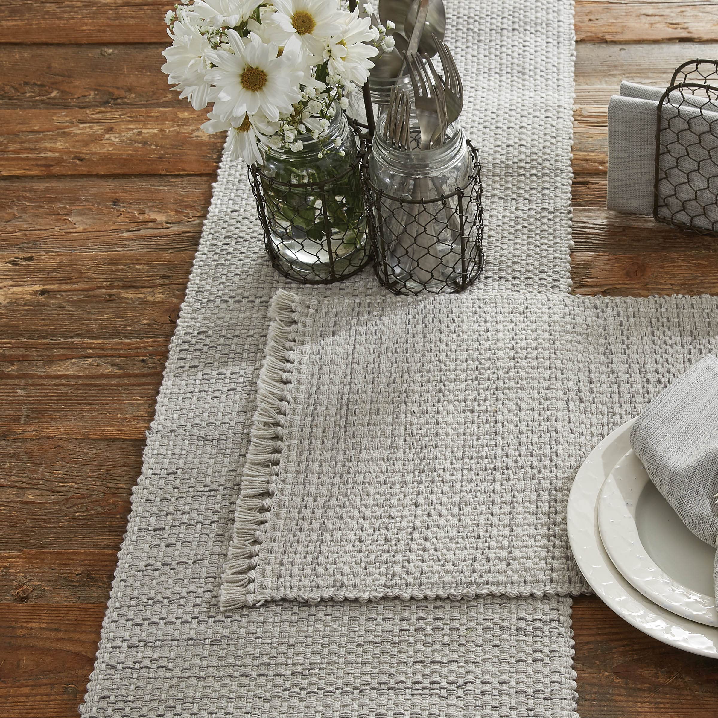 Park Designs Basketweave Table Runner - 36'' L - Cotton