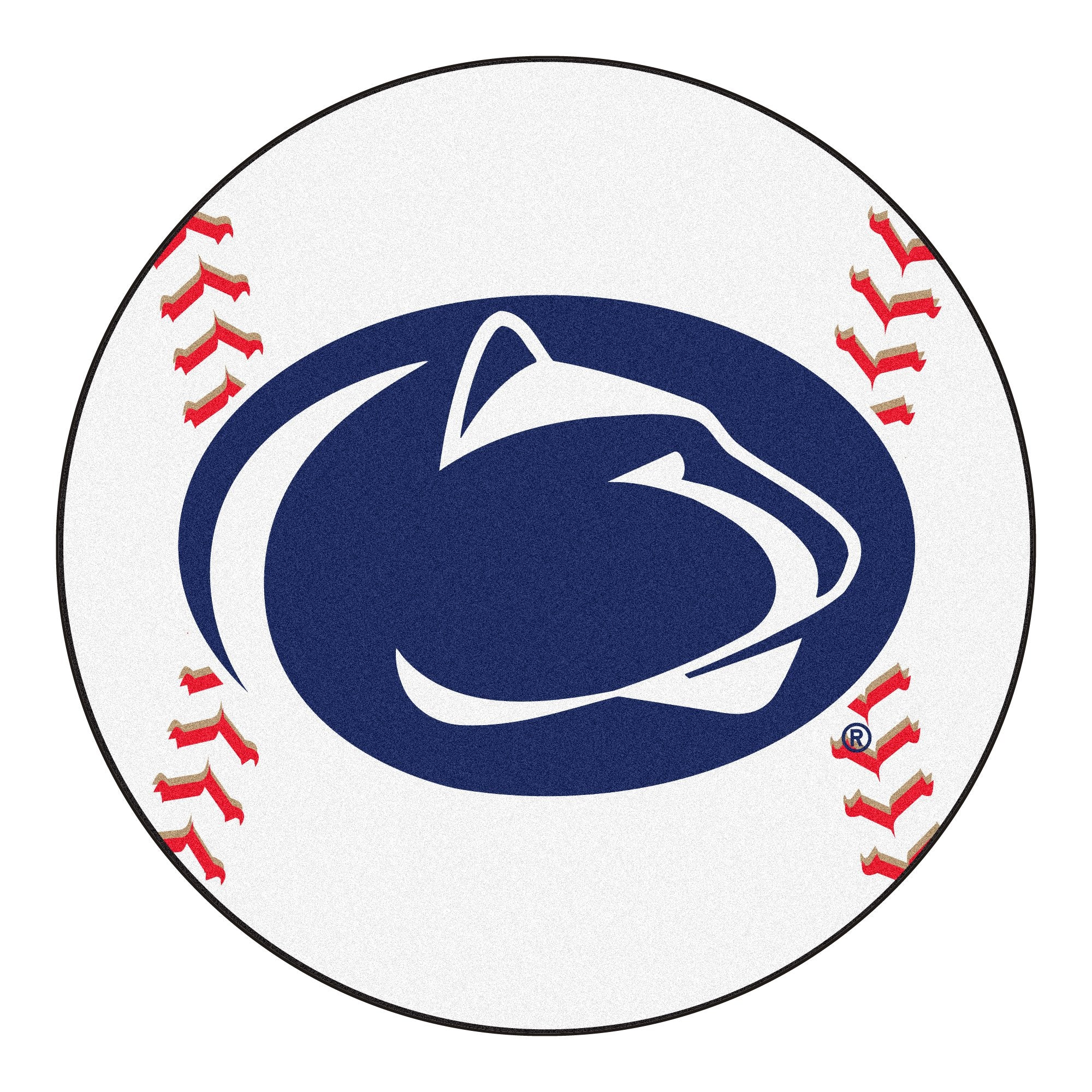 Penn State Baseball Rug - 27in. Diameter