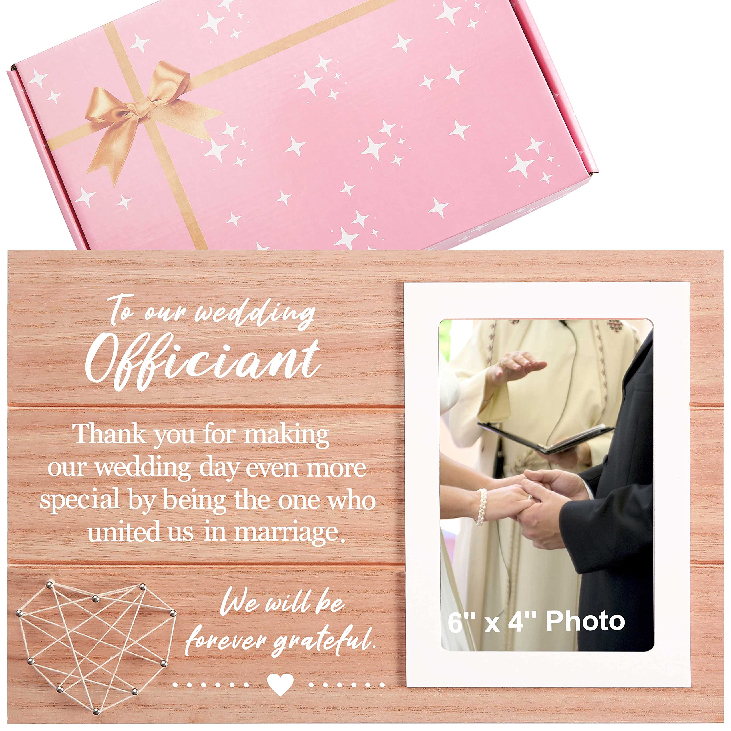 Wedding Officiant Frame Gift From Bride Groom - Wedding Friend Thank You Gift - Wedding Officiant Gift for Men - Thank You for M