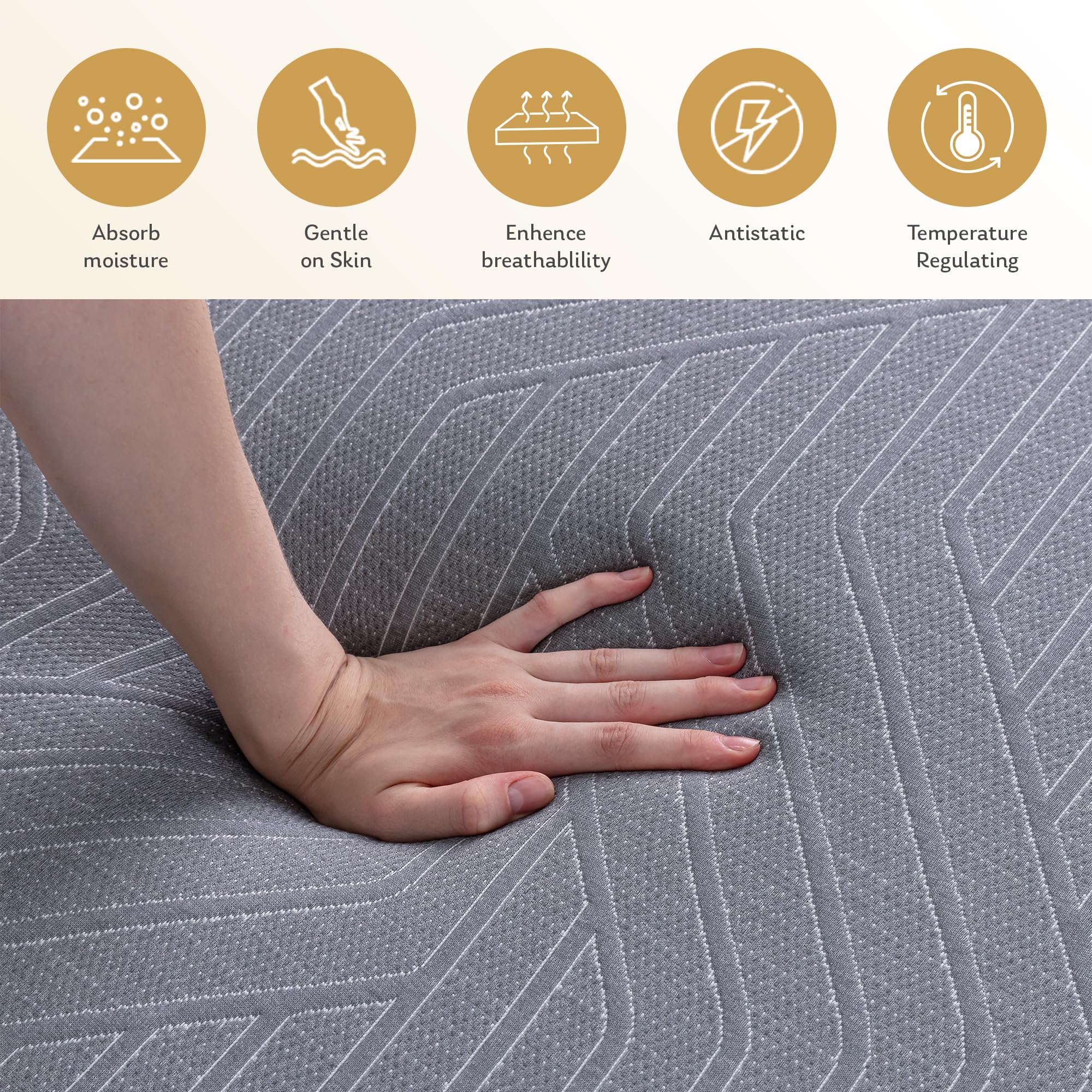 Egohome 10 Inch Twin Xl Mattress, Copper Gel Cooling Memory Foam Mattress For Back Pain Relief,Therapeutic Single Mattress Bed I