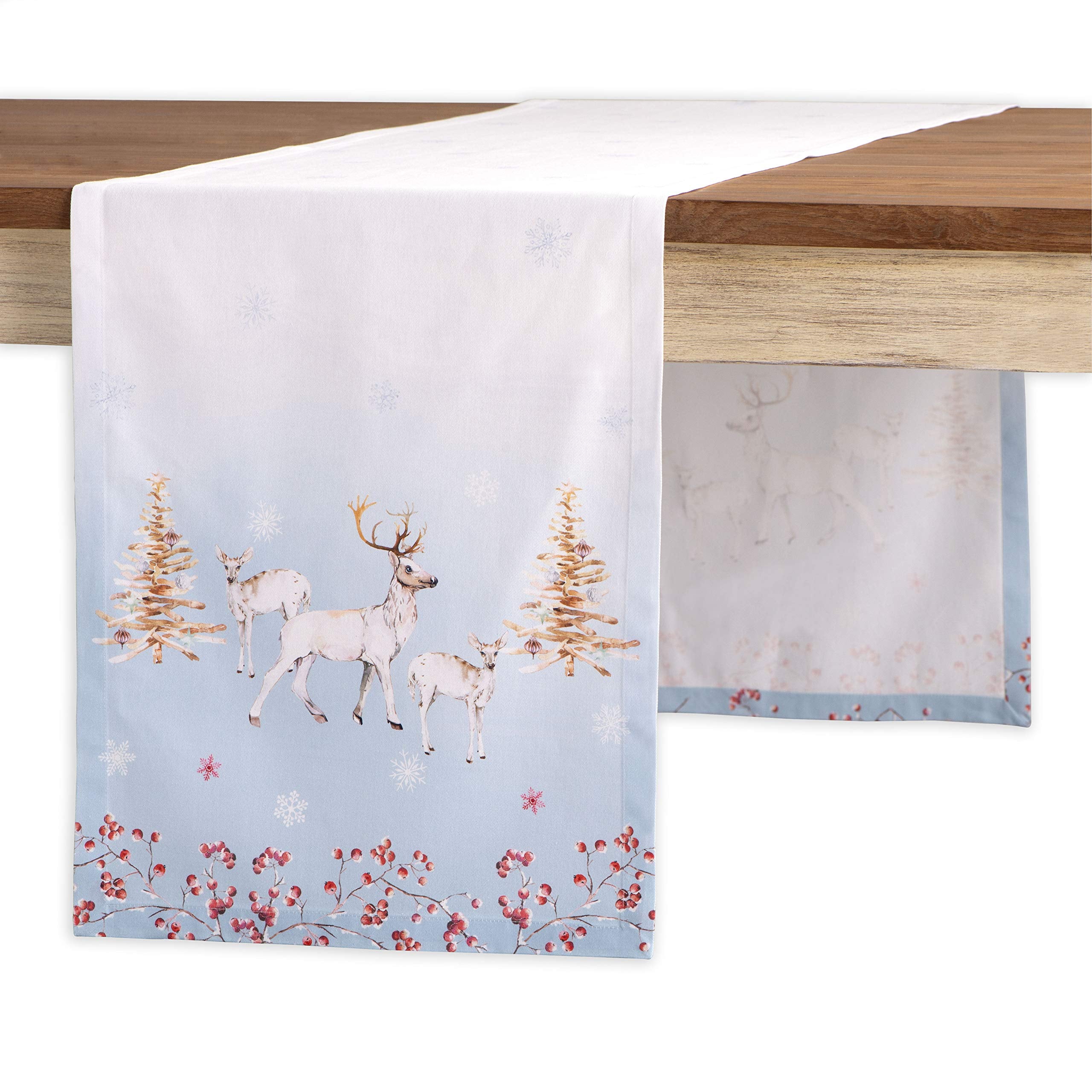 Maison D' Hermine Table Runners 100% Cotton 14.50Inch X 90Inch Tablerunner, Decorative Table Runner, Dining & Camping, Fairytale