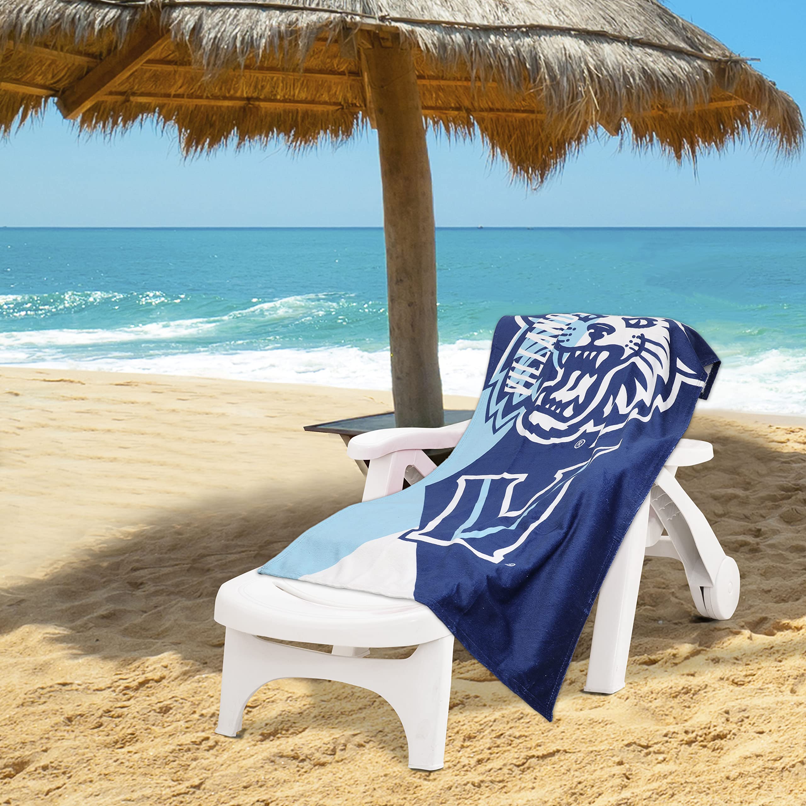 Northwest Villanova Wildcats 30 x 60 Inch Beach Towel, Puzzle Design