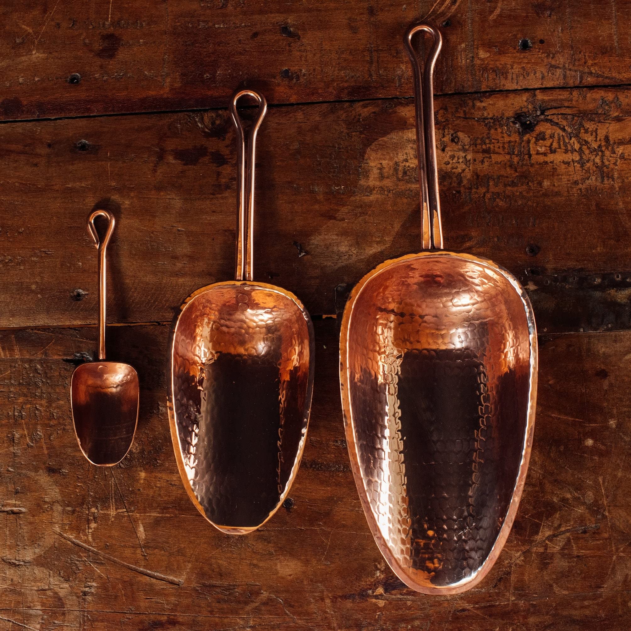 Sertodo Copper Scoop For Coffee And Spices | Solid Copper, Heavy Gauge ...