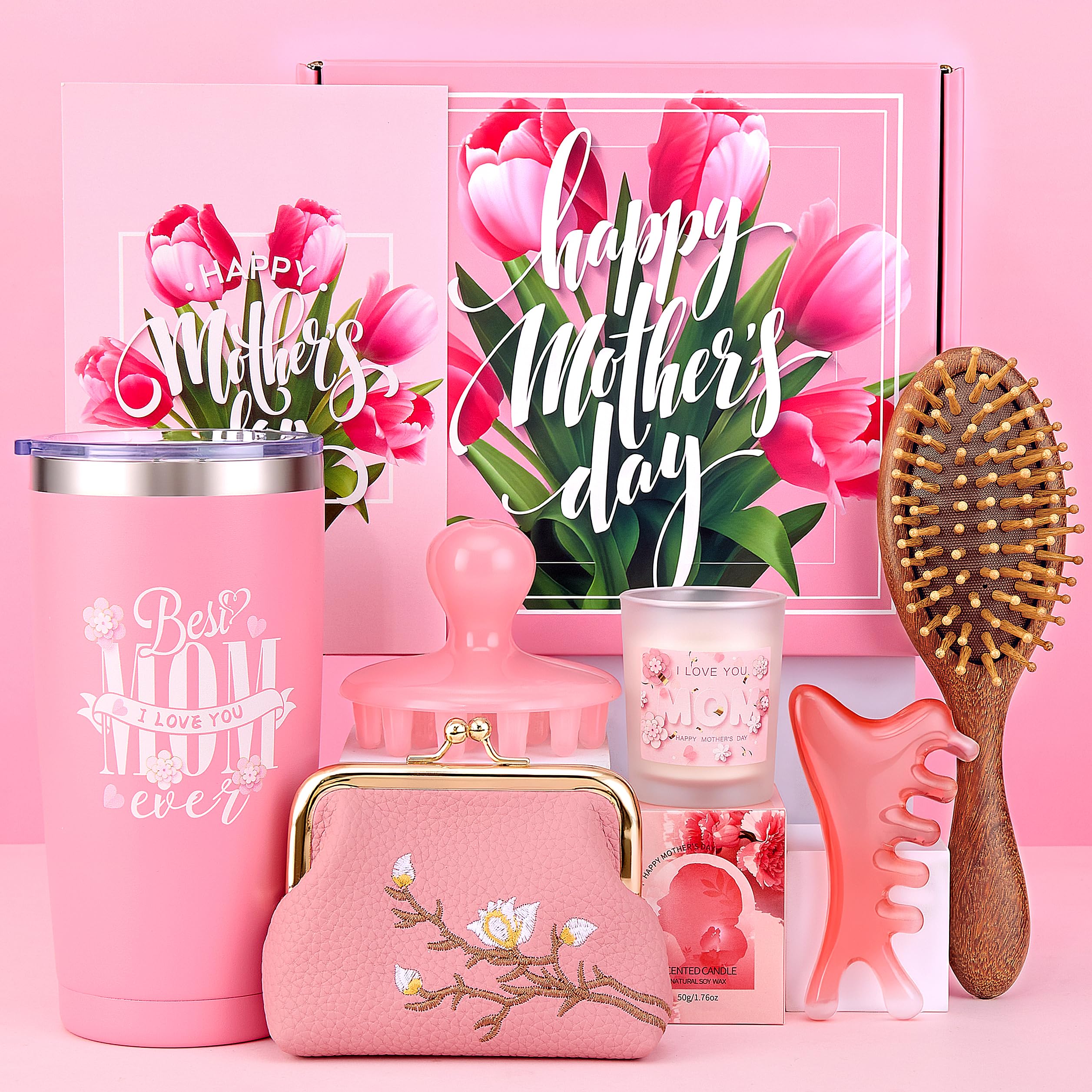 Gifts Box for Mom,Mothers Day Gift,Gift Basket for Mama Mother in Law,Birthday Presents from Daughter Son,Best Mom Ever Set Uniq